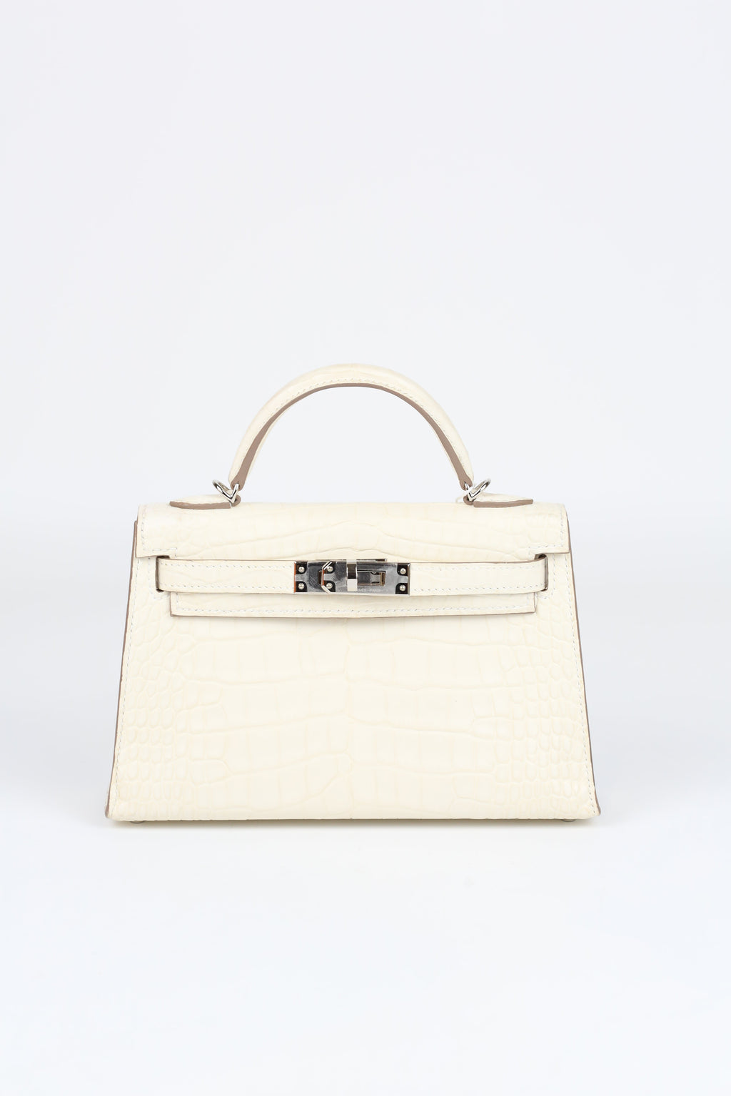 HERMÈS Mini Kelly Missi Ally Nata Silver