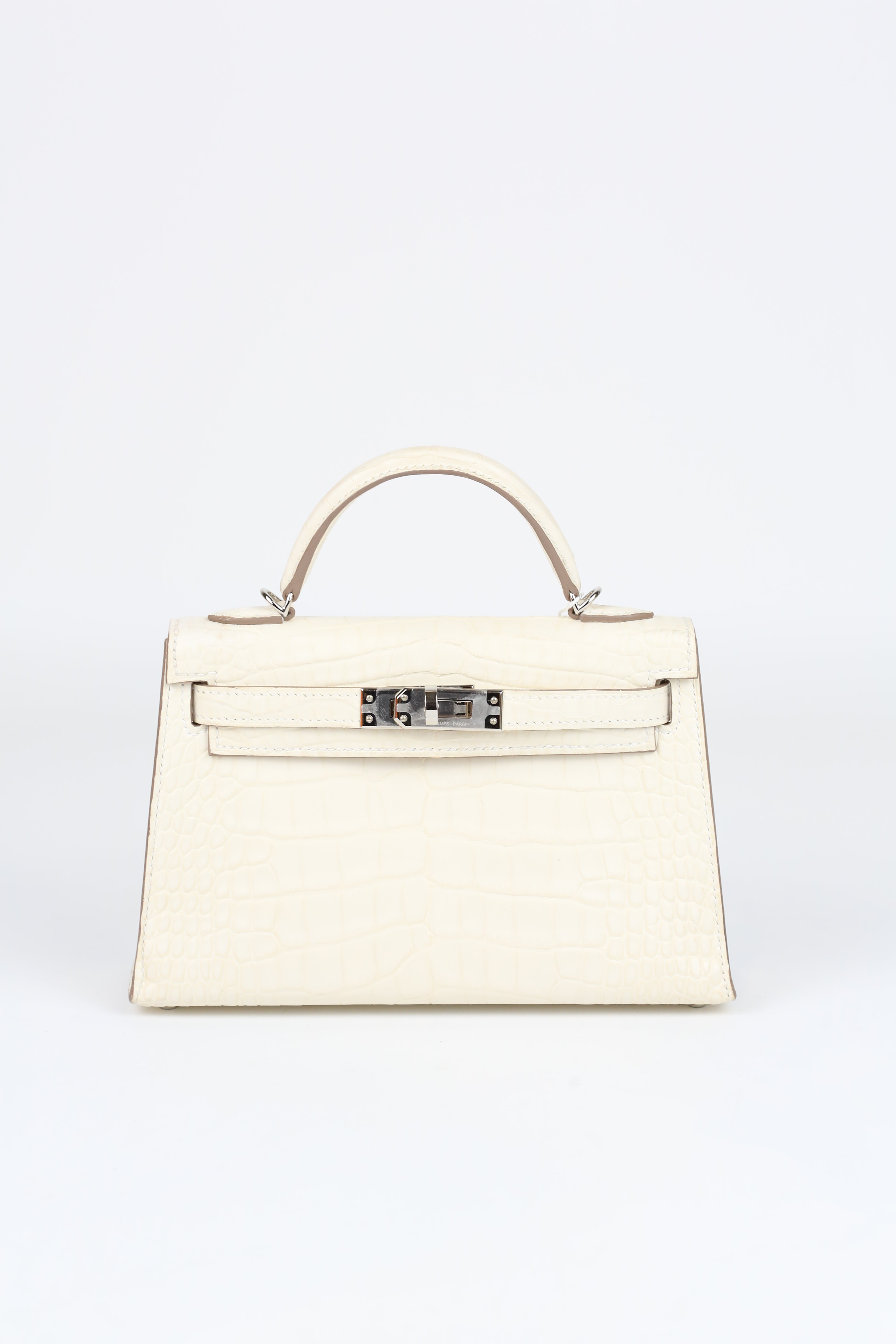 HERMÈS Mini Kelly Missi Ally Nata Silver
