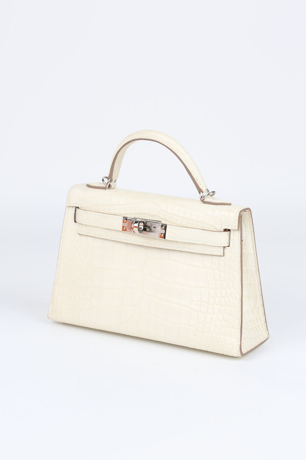 HERMÈS Mini Kelly Missi Ally Nata Silver