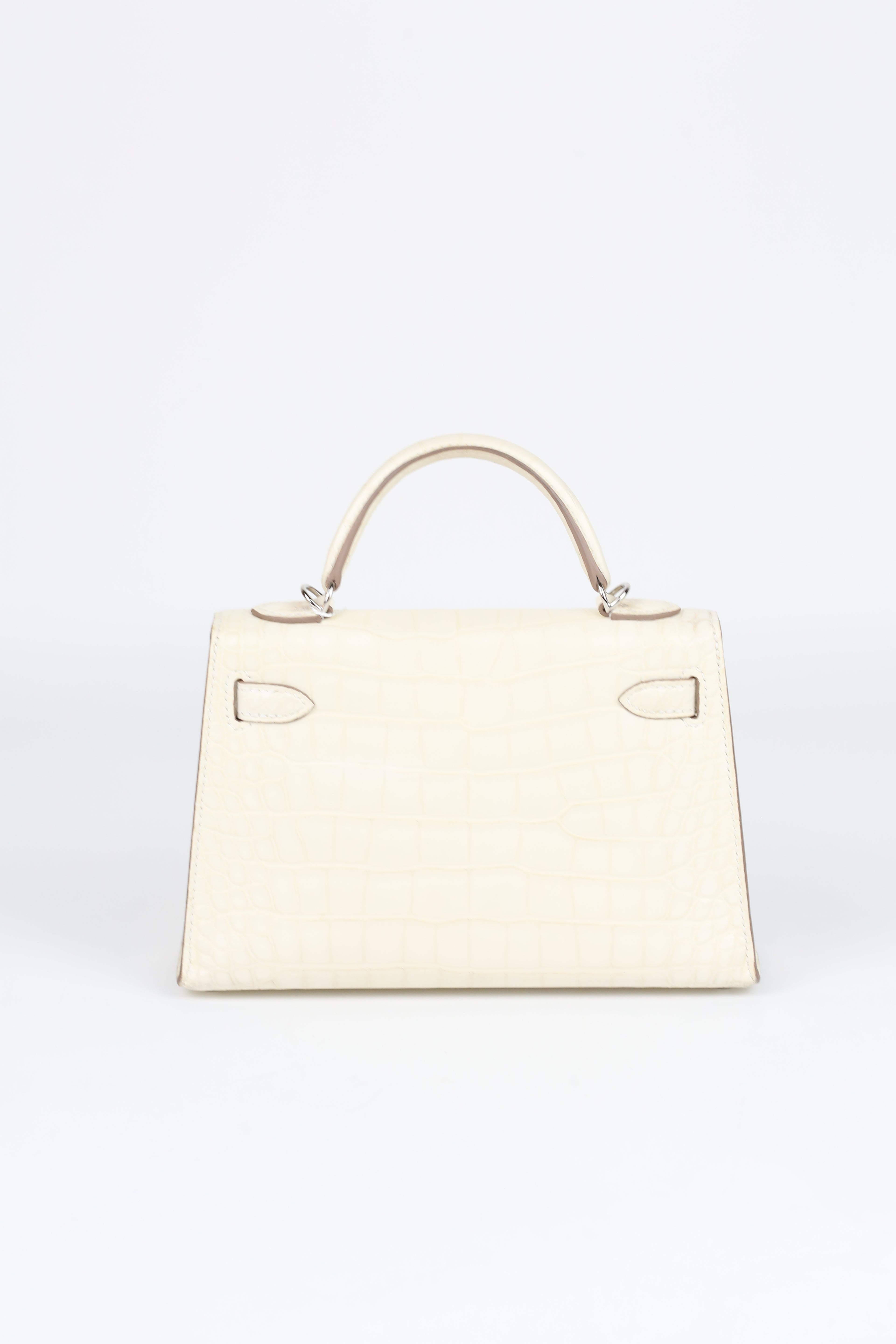 HERMÈS Mini Kelly Missi Ally Nata Silver