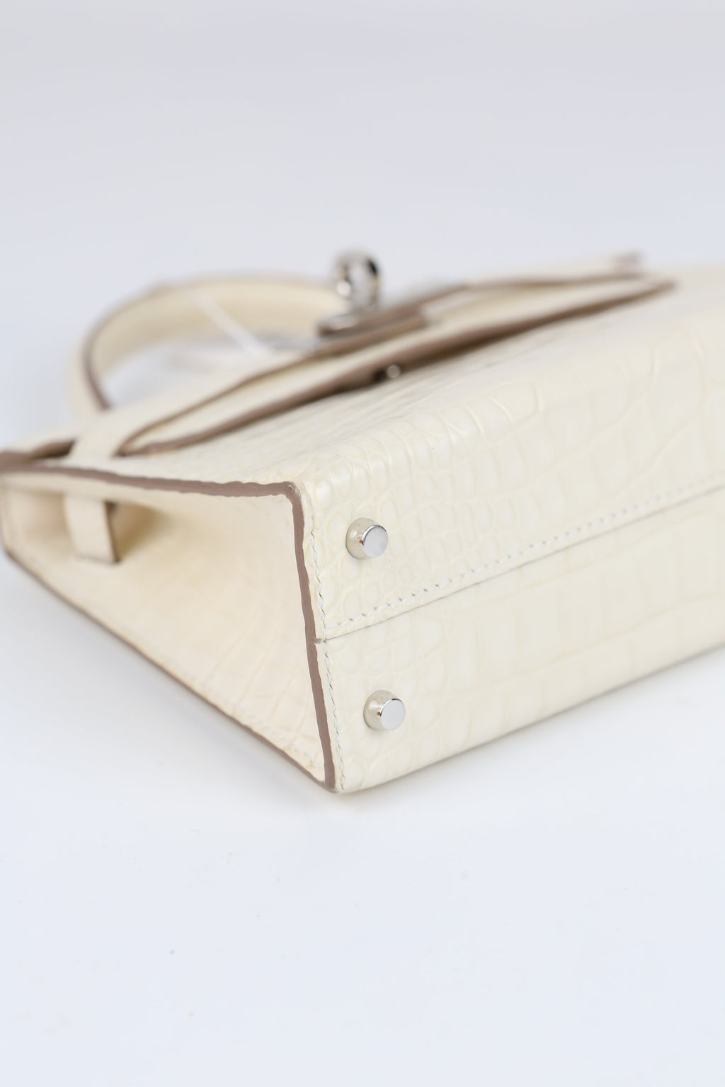 HERMÈS Mini Kelly Missi Ally Nata Silver