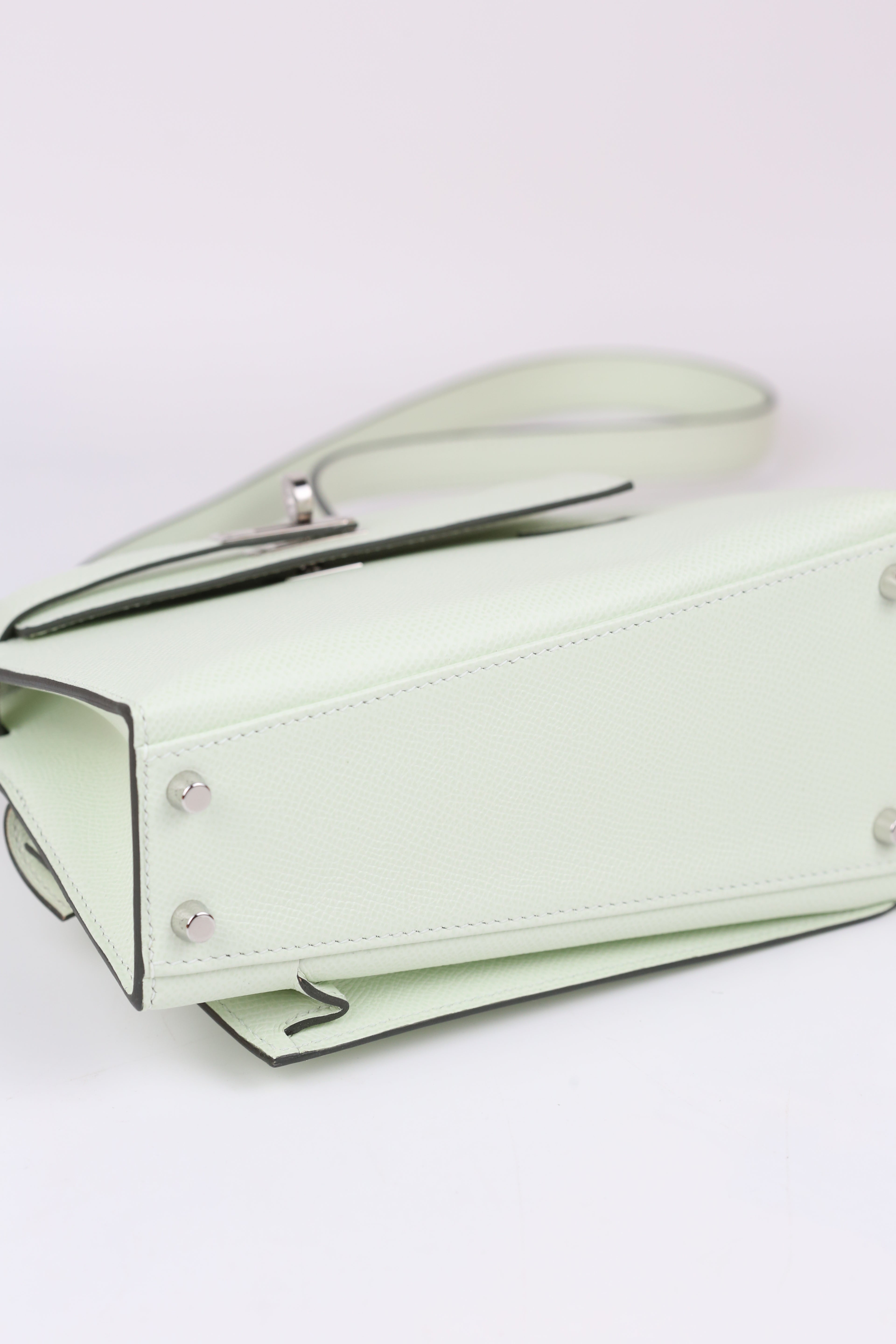 HERMÈS Kelly Desordre Vert Fizz B stamp