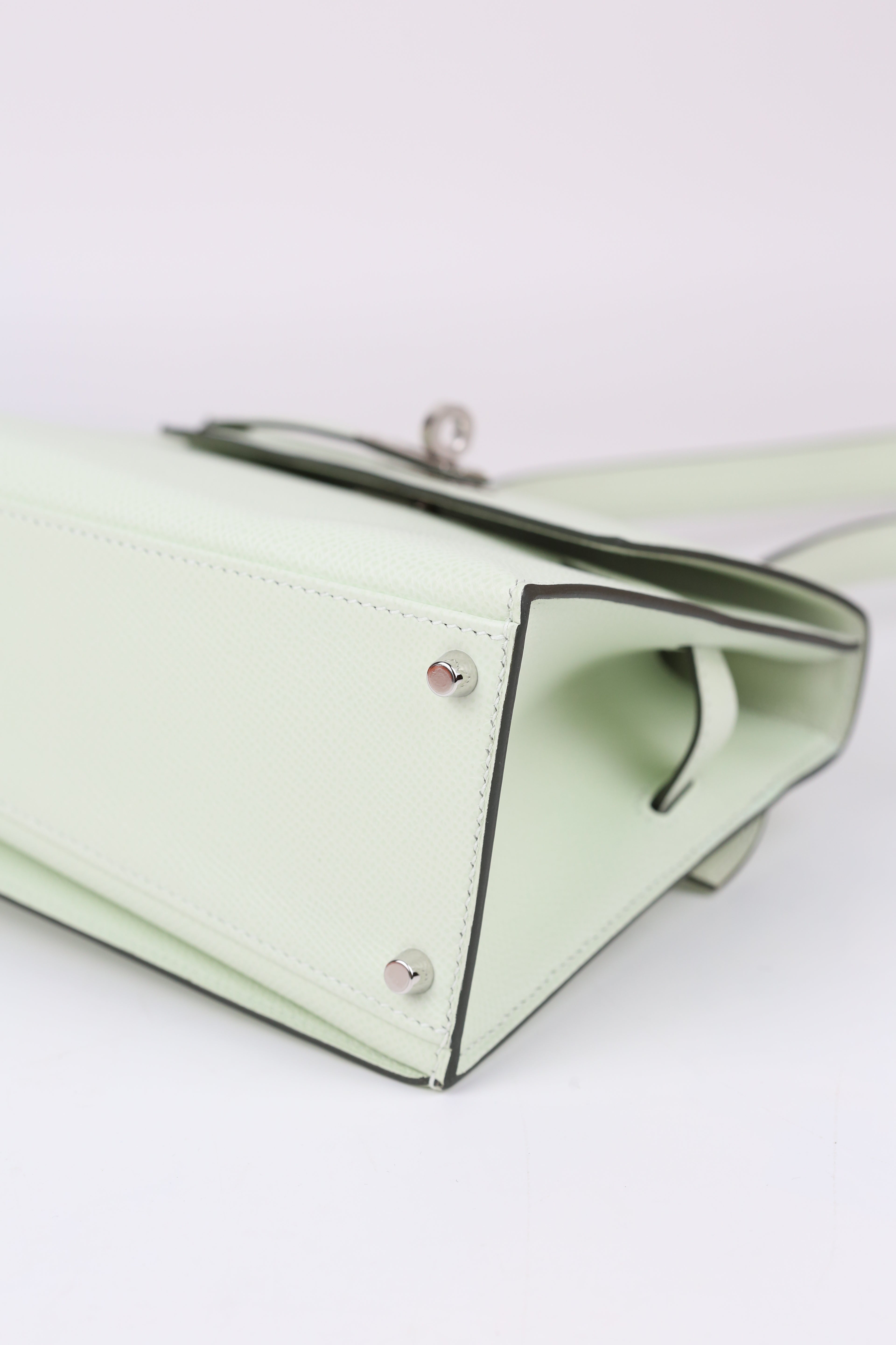 HERMÈS Kelly Desordre Vert Fizz B stamp