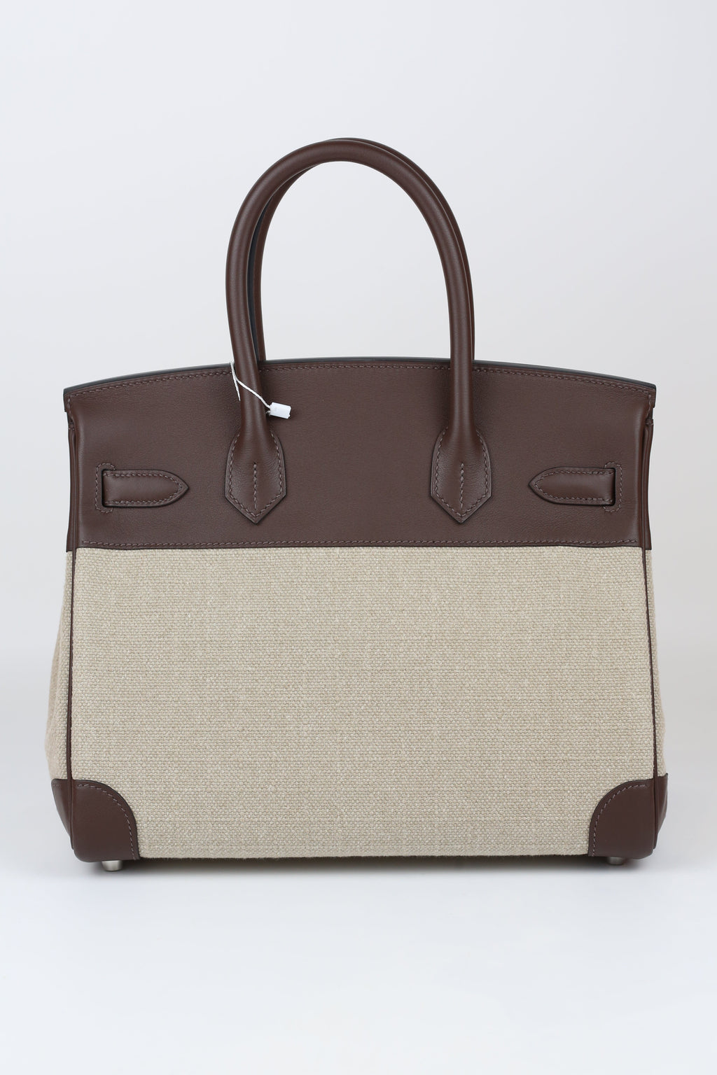 HERMÈS Birkin 30 Moka silver