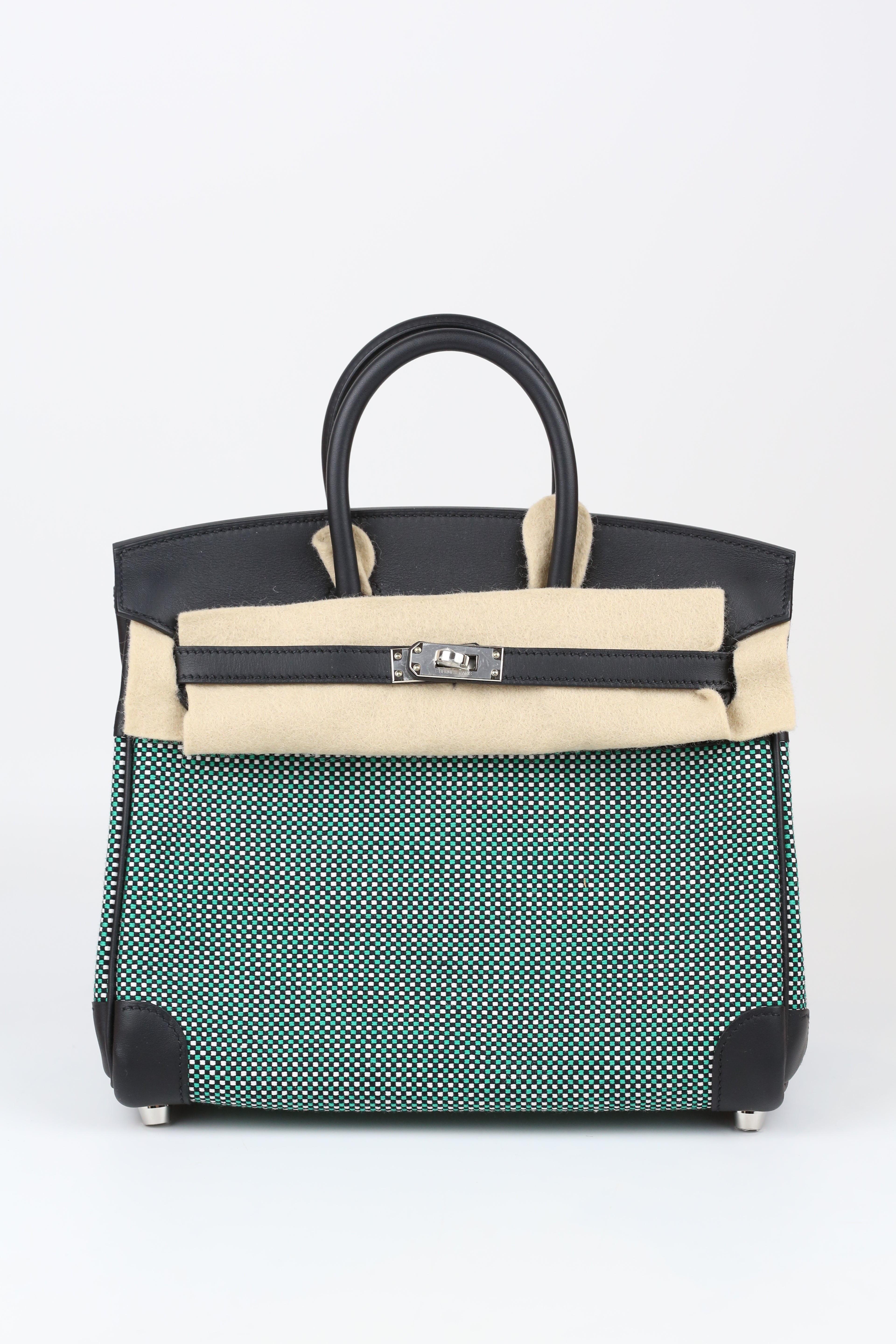 HERMÈS Toile Birkin 25