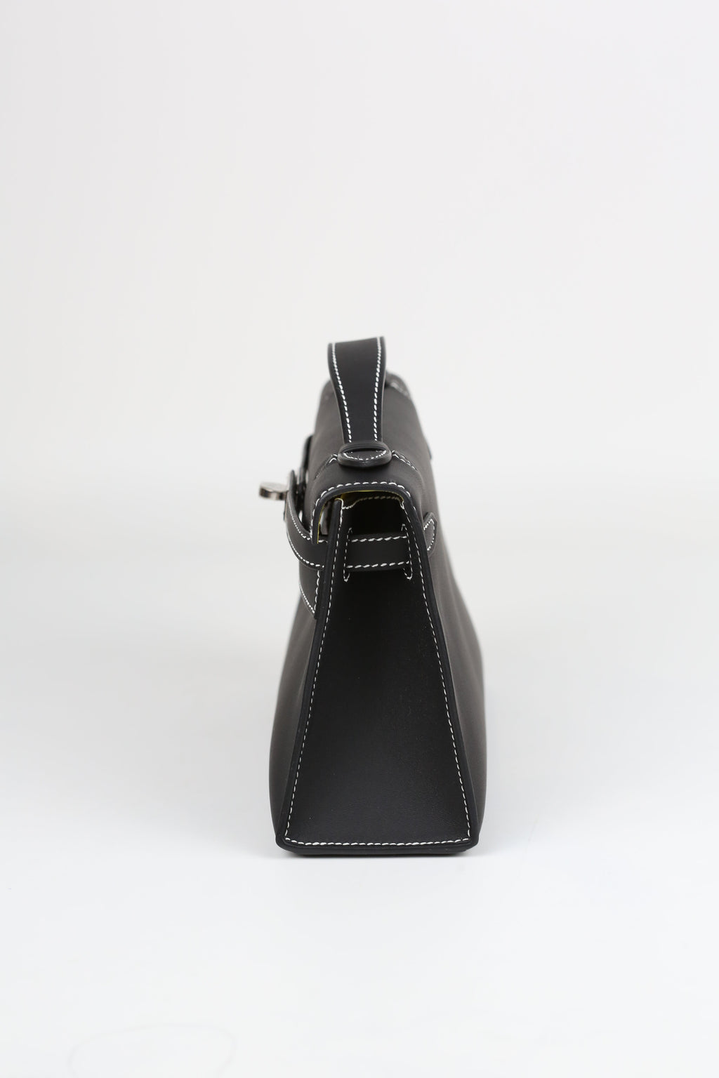 HERMÈS Kelly Pochette Black Silver