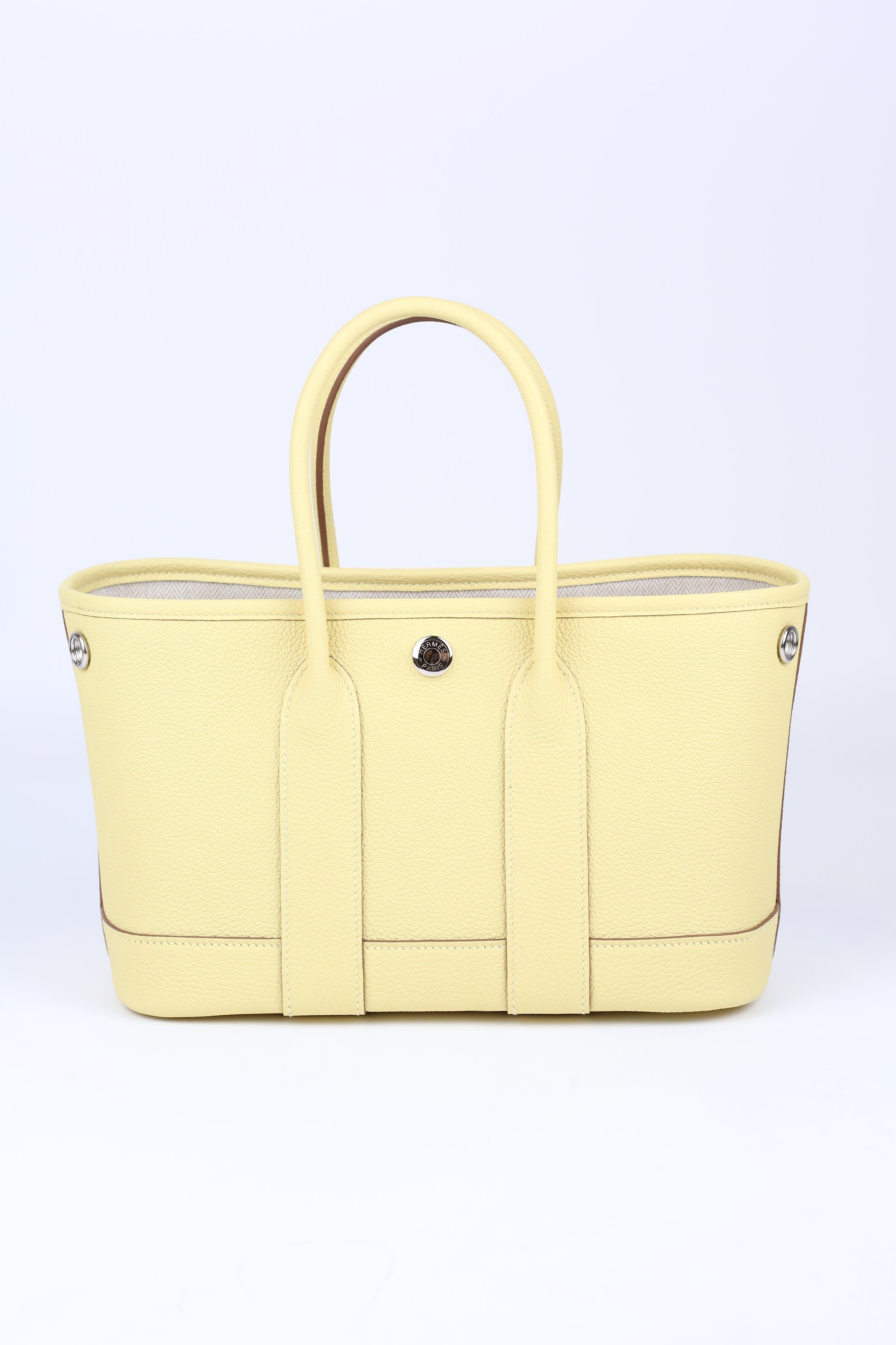 HERMÈS Mini Garden Party Jaune Poussin