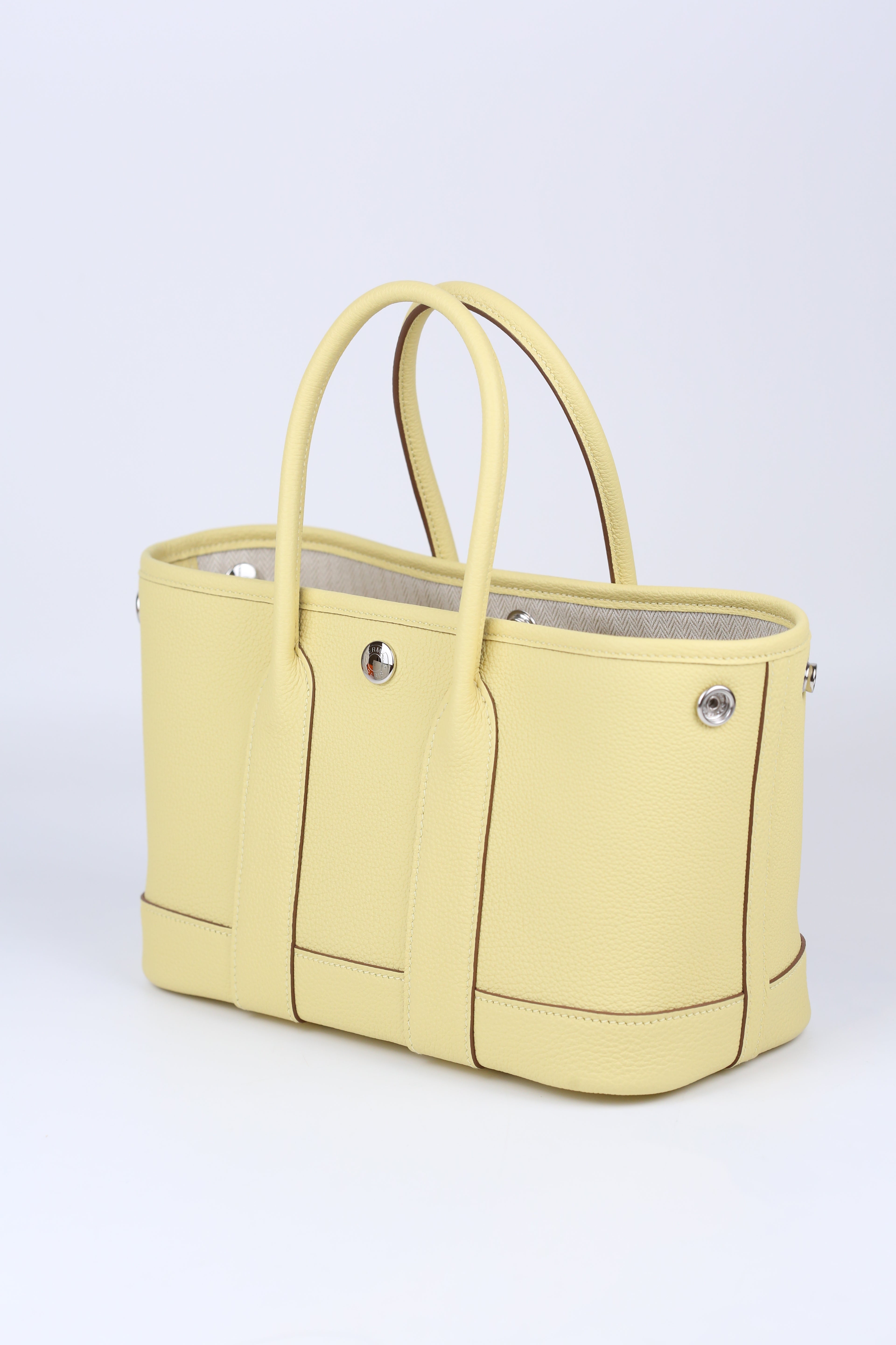 HERMÈS Mini Garden Party Jaune Poussin