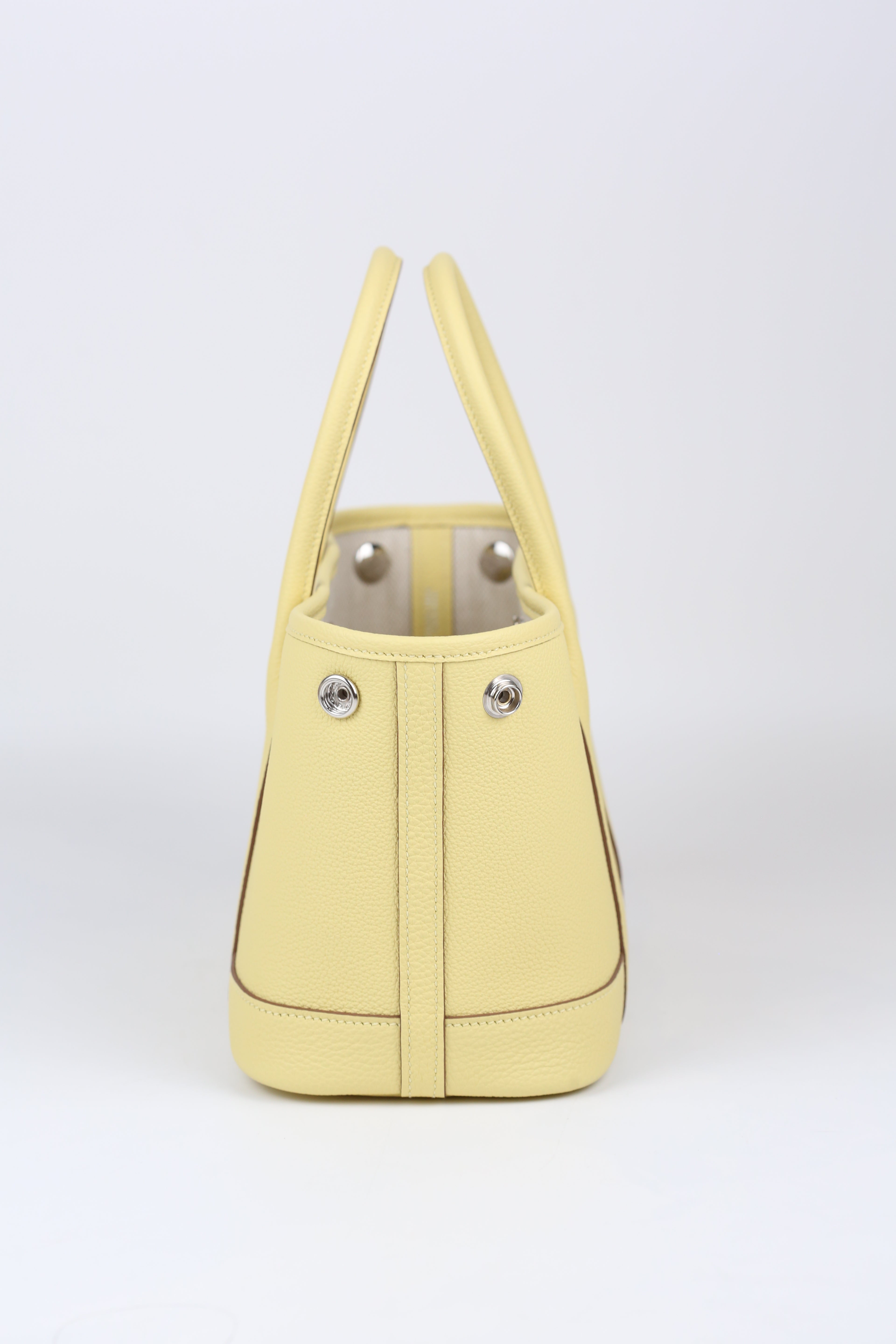 HERMÈS Mini Garden Party Jaune Poussin