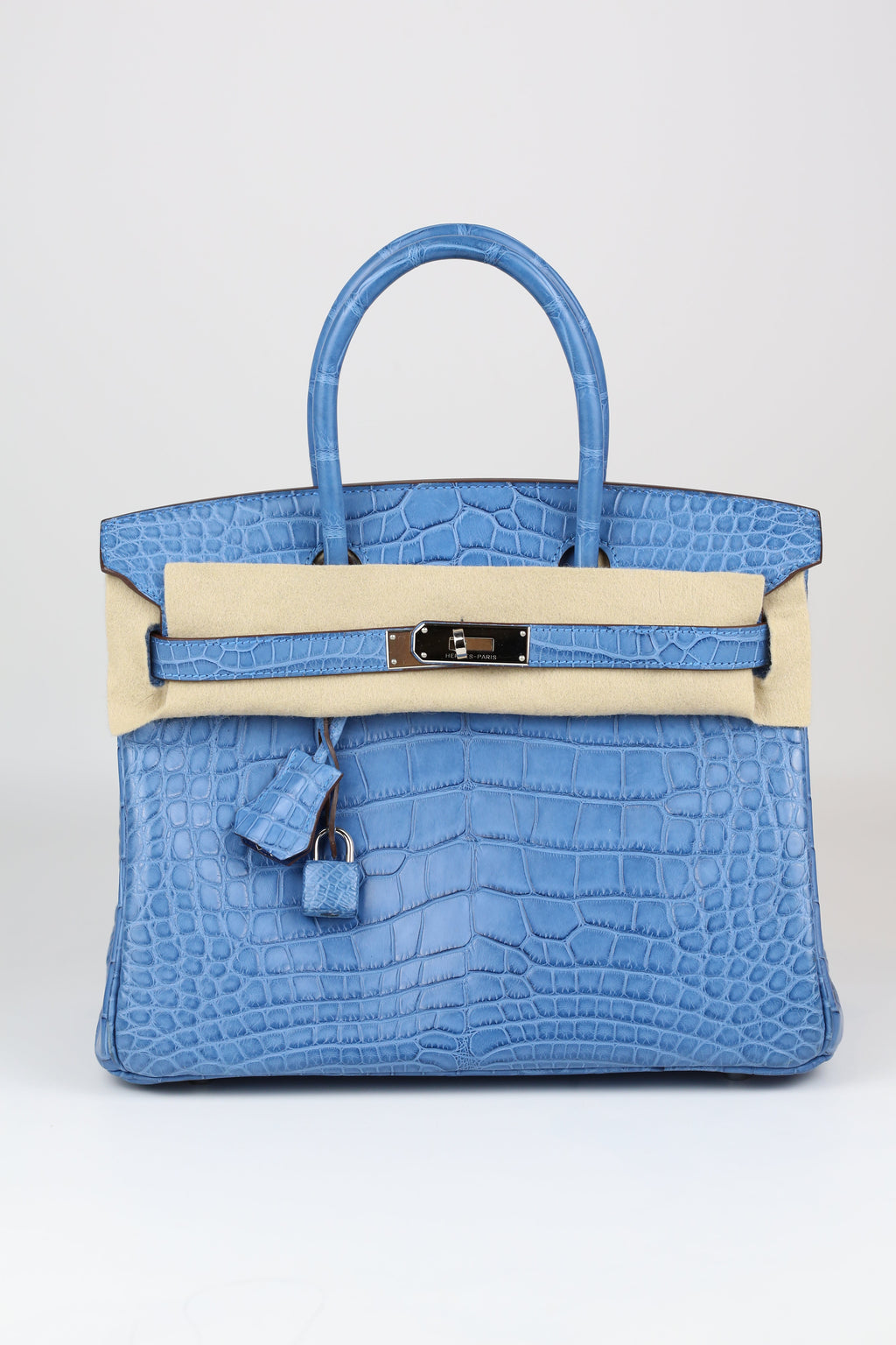 HERMÈS Birkin 30 Mykonos silver