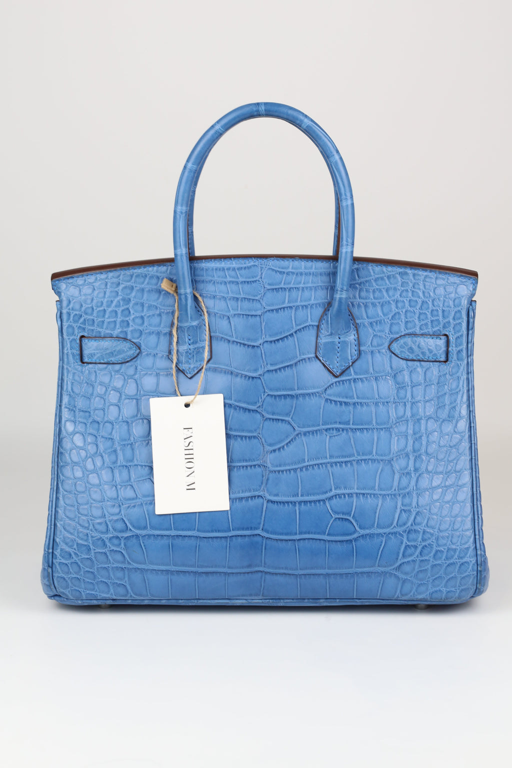HERMÈS Birkin 30 Mykonos silver
