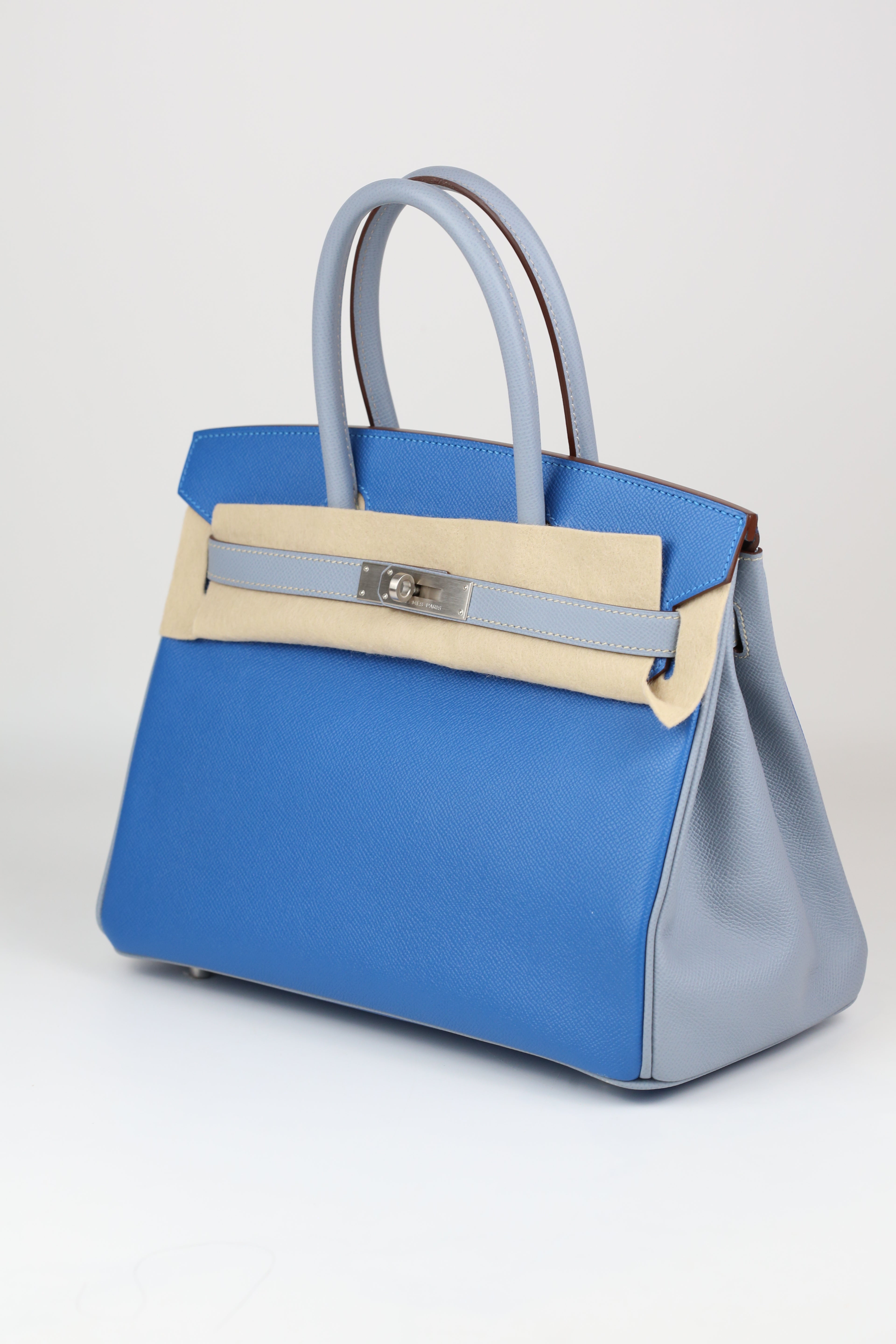 HERMÈS Birkin Blue