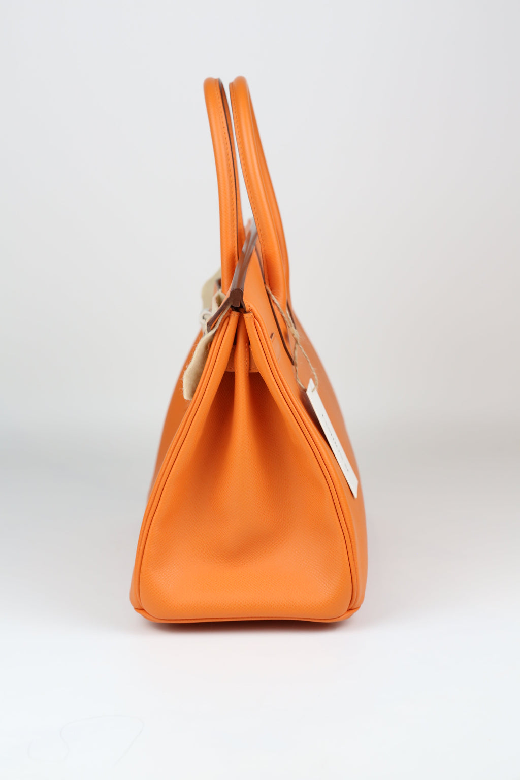 HERMÈS Birkin 30 Orange Silver