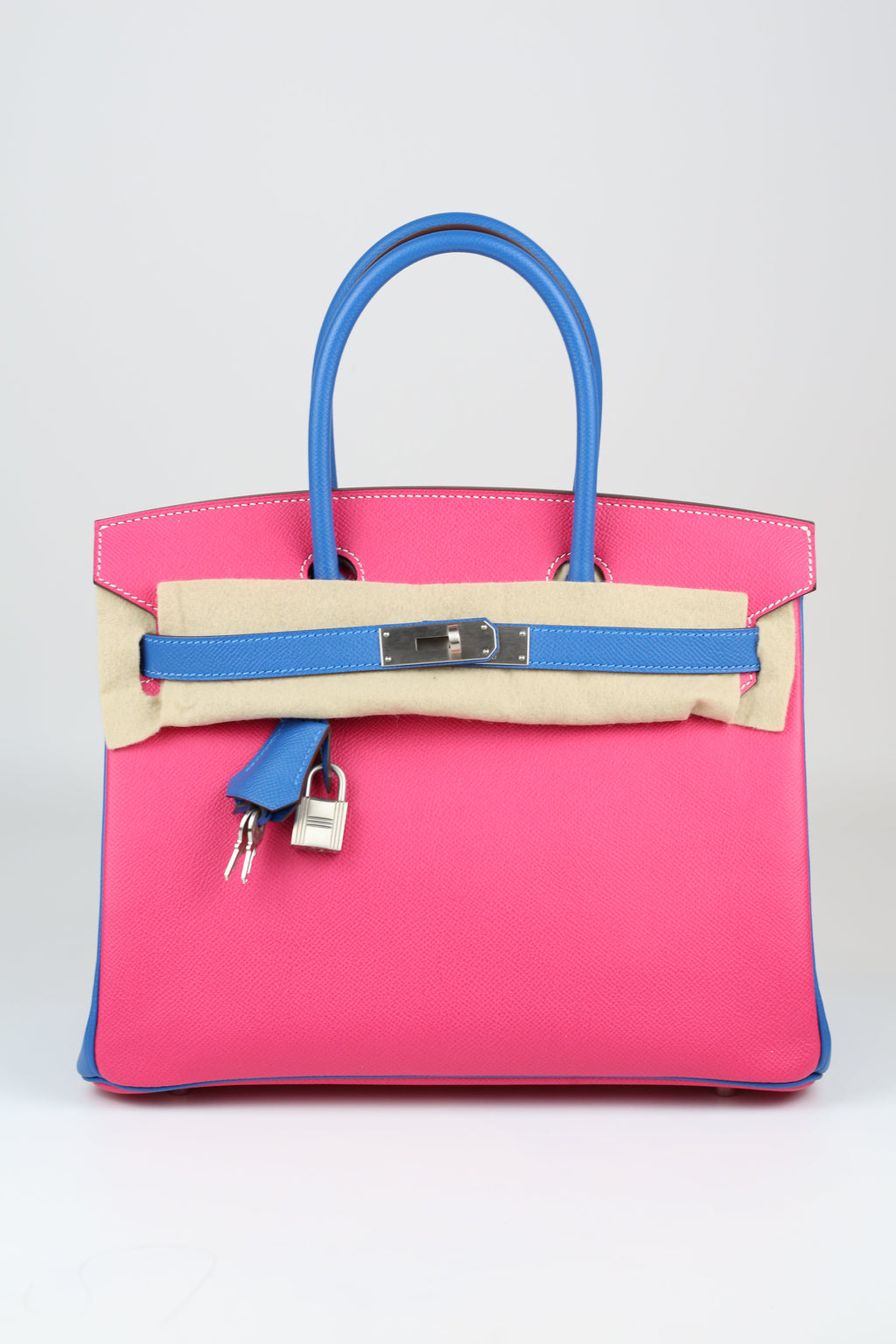 HERMÈS Birkin 30 Pink & Blue