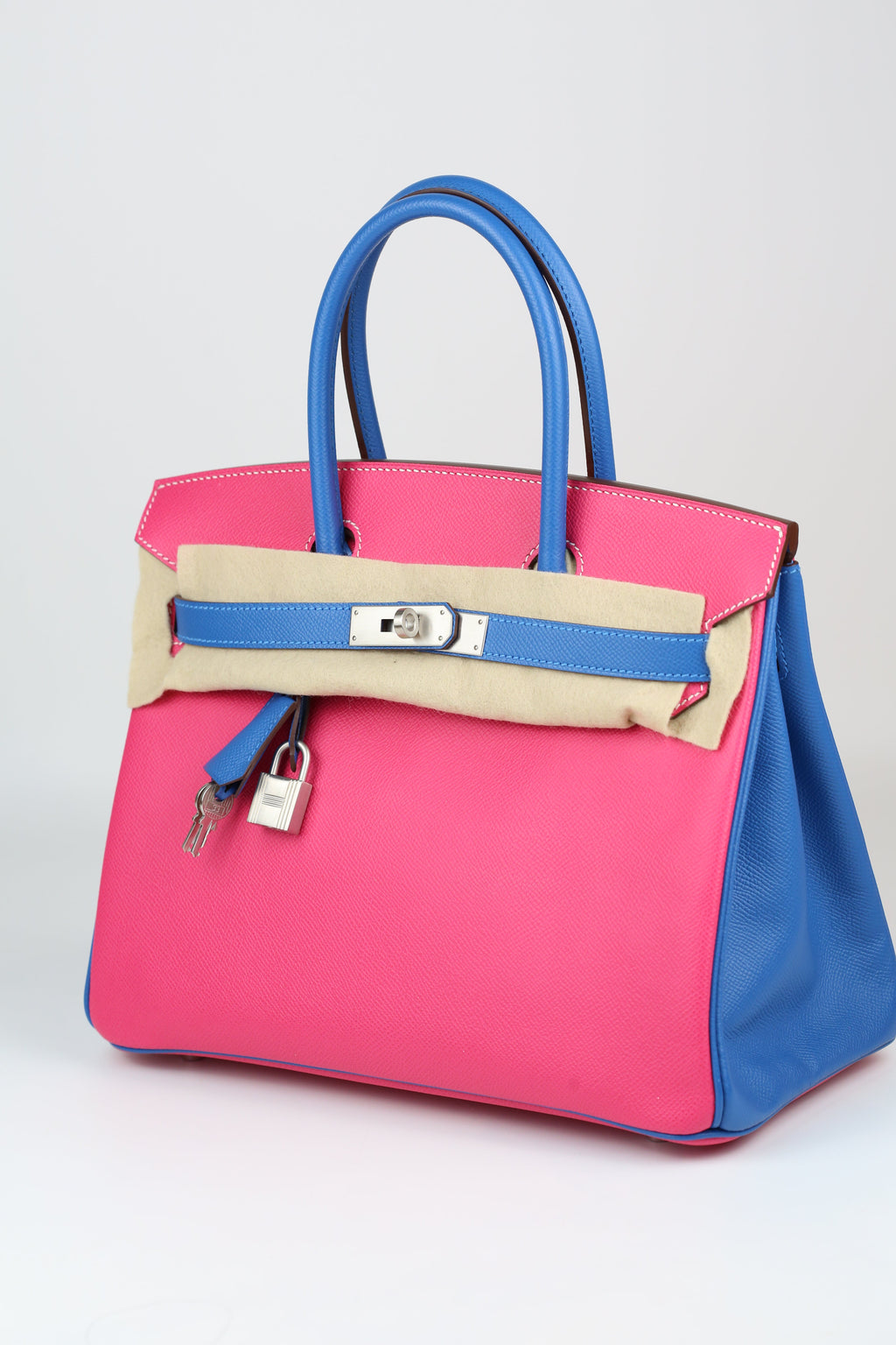 HERMÈS Birkin 30 Pink & Blue
