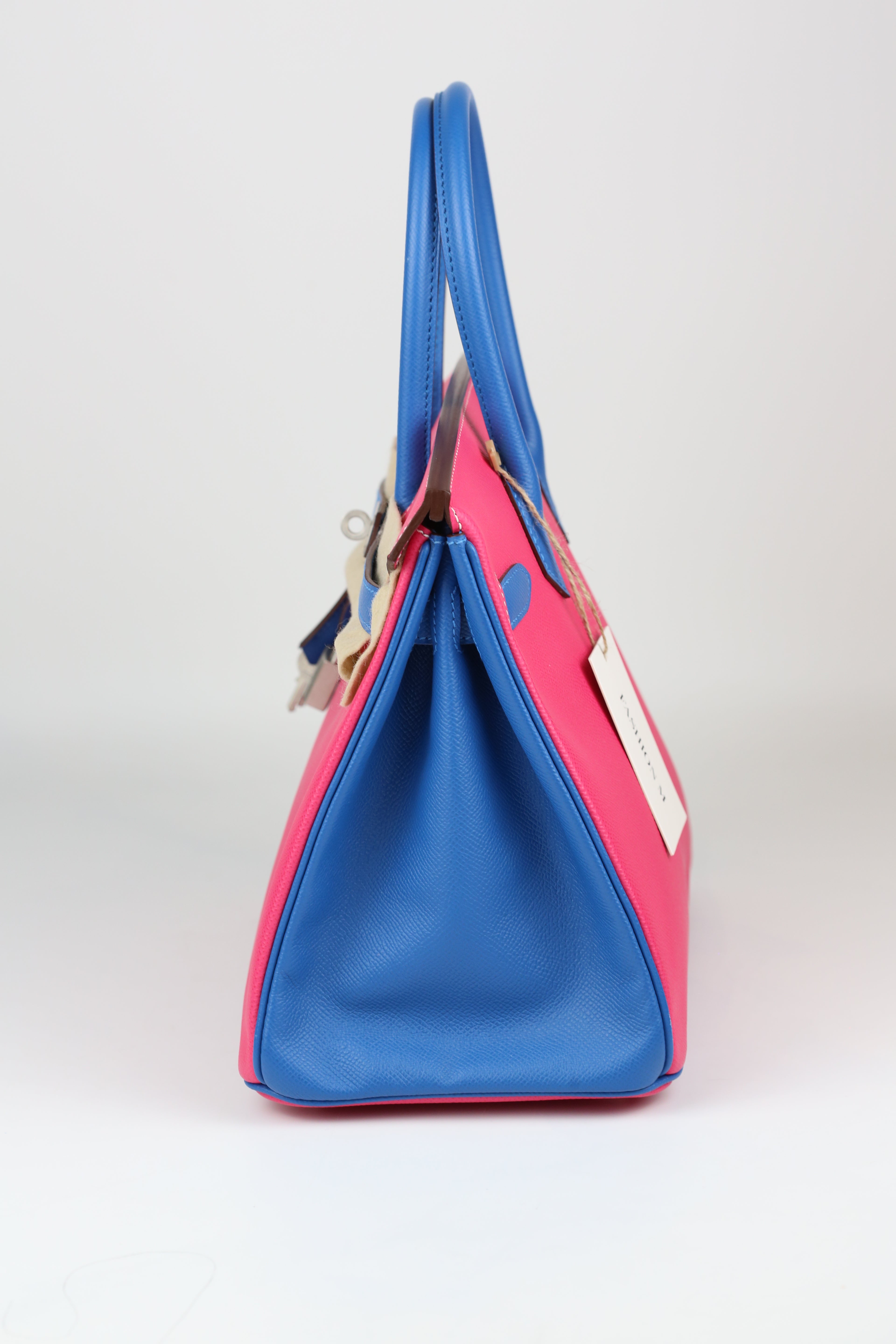 HERMÈS Birkin 30 Pink & Blue