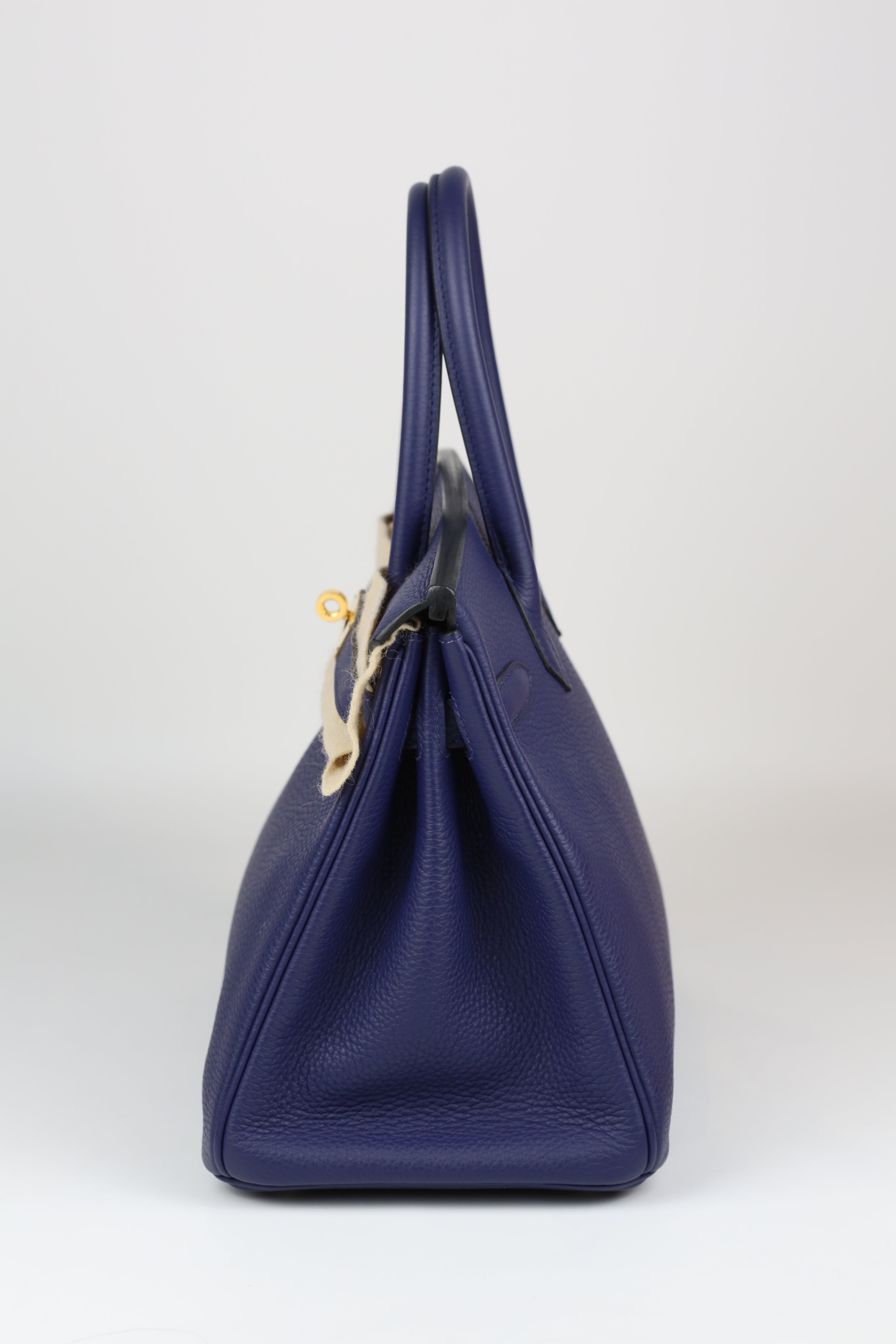 HERMÈS Birkin 30 Bleu Eucre