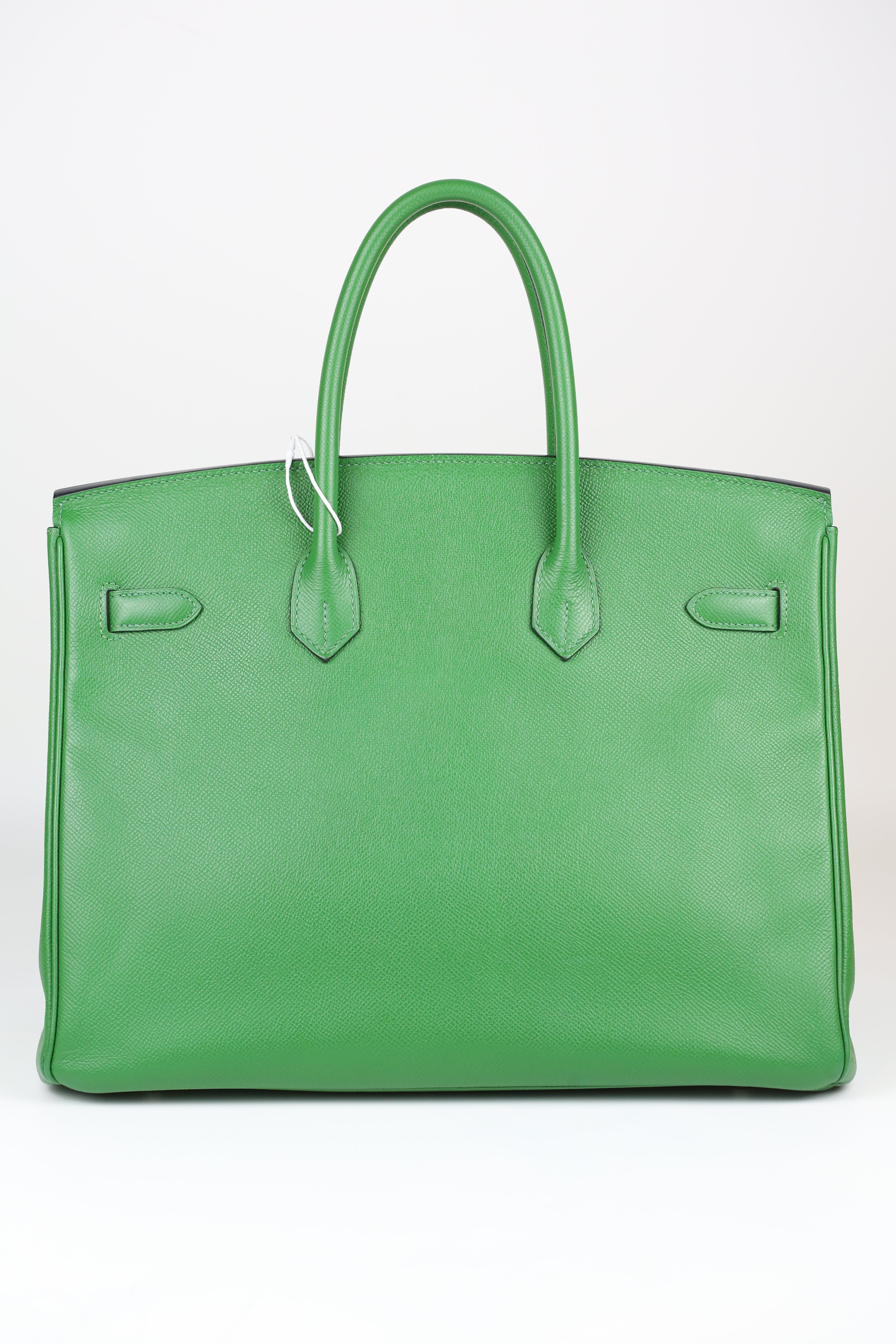 HERMÈS Birkin 35 Bamboo Silver