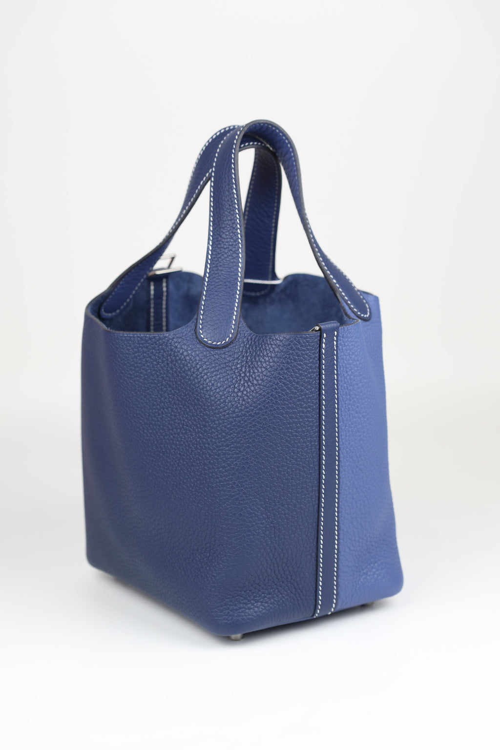 HERMÈS Picotin 18 Blue Saphir Silver
