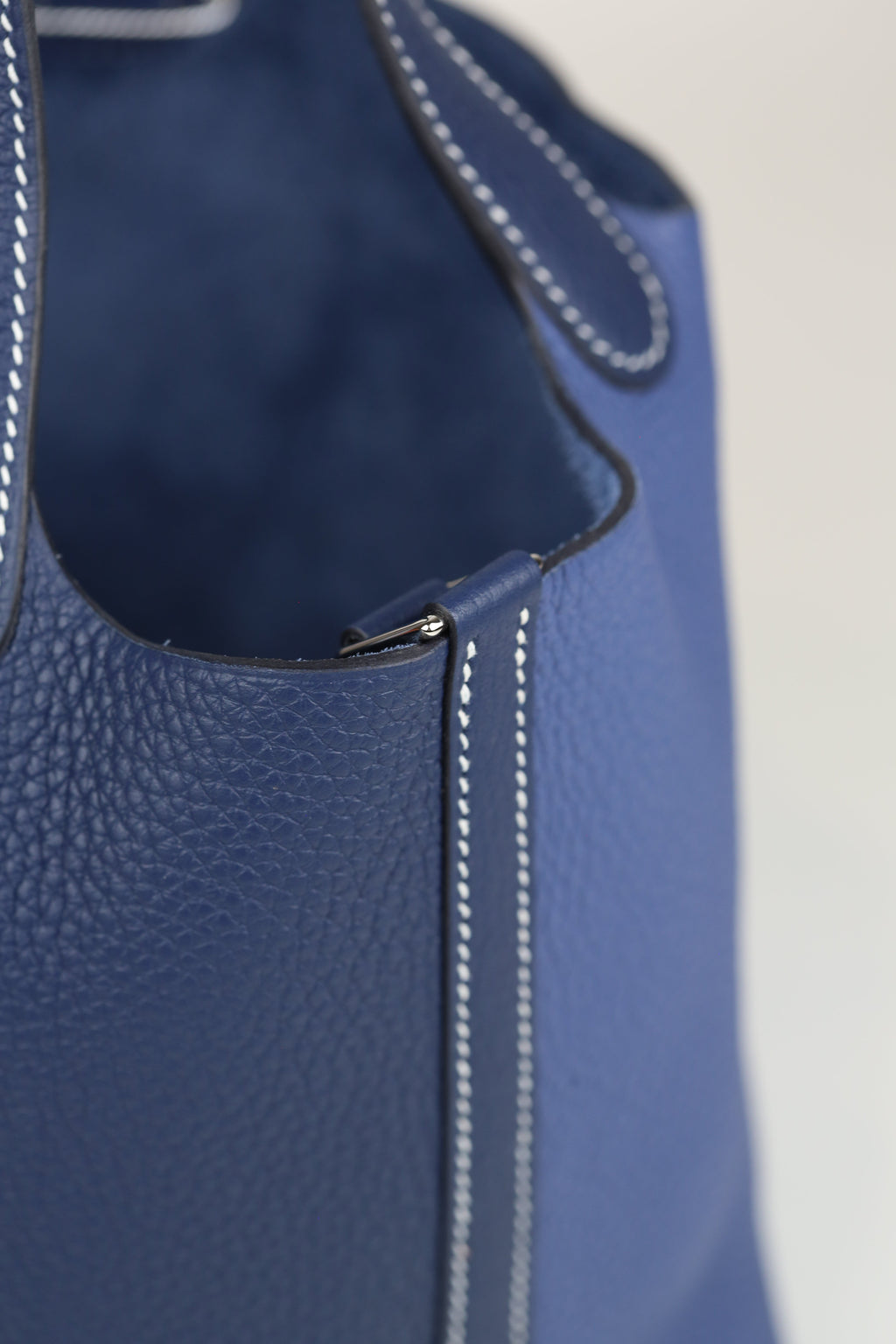 HERMÈS Picotin 18 Blue Saphir Silver