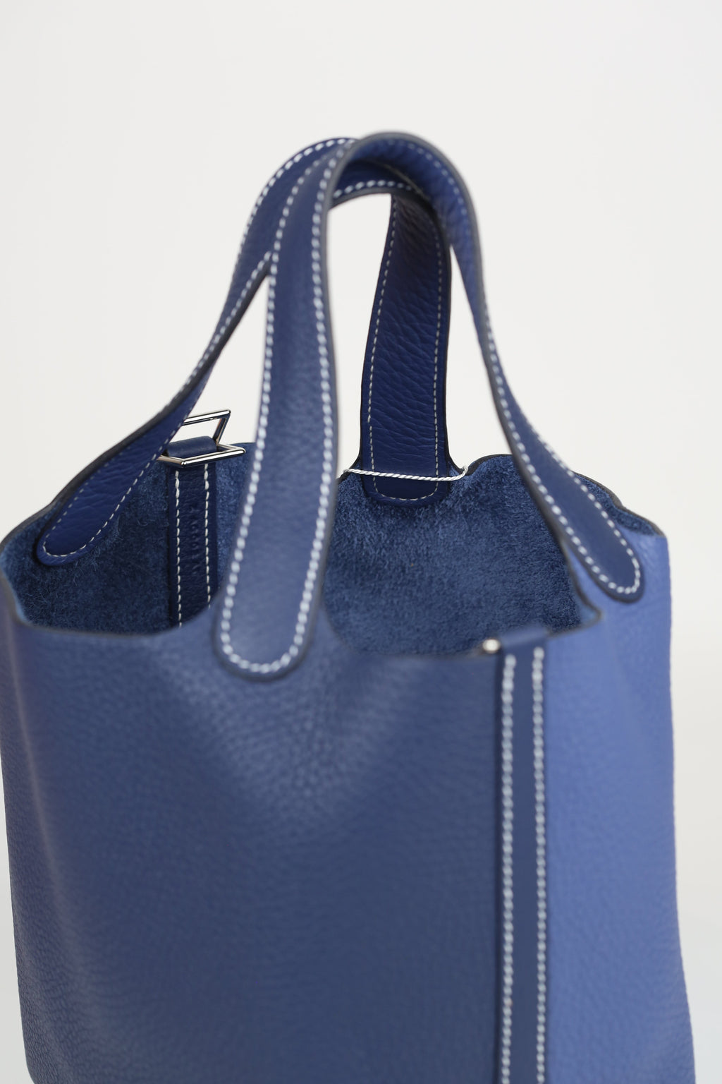 HERMÈS Picotin 18 Blue Saphir Silver