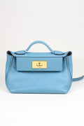 HERMÈS 2424 Blue Jeans Evercolor