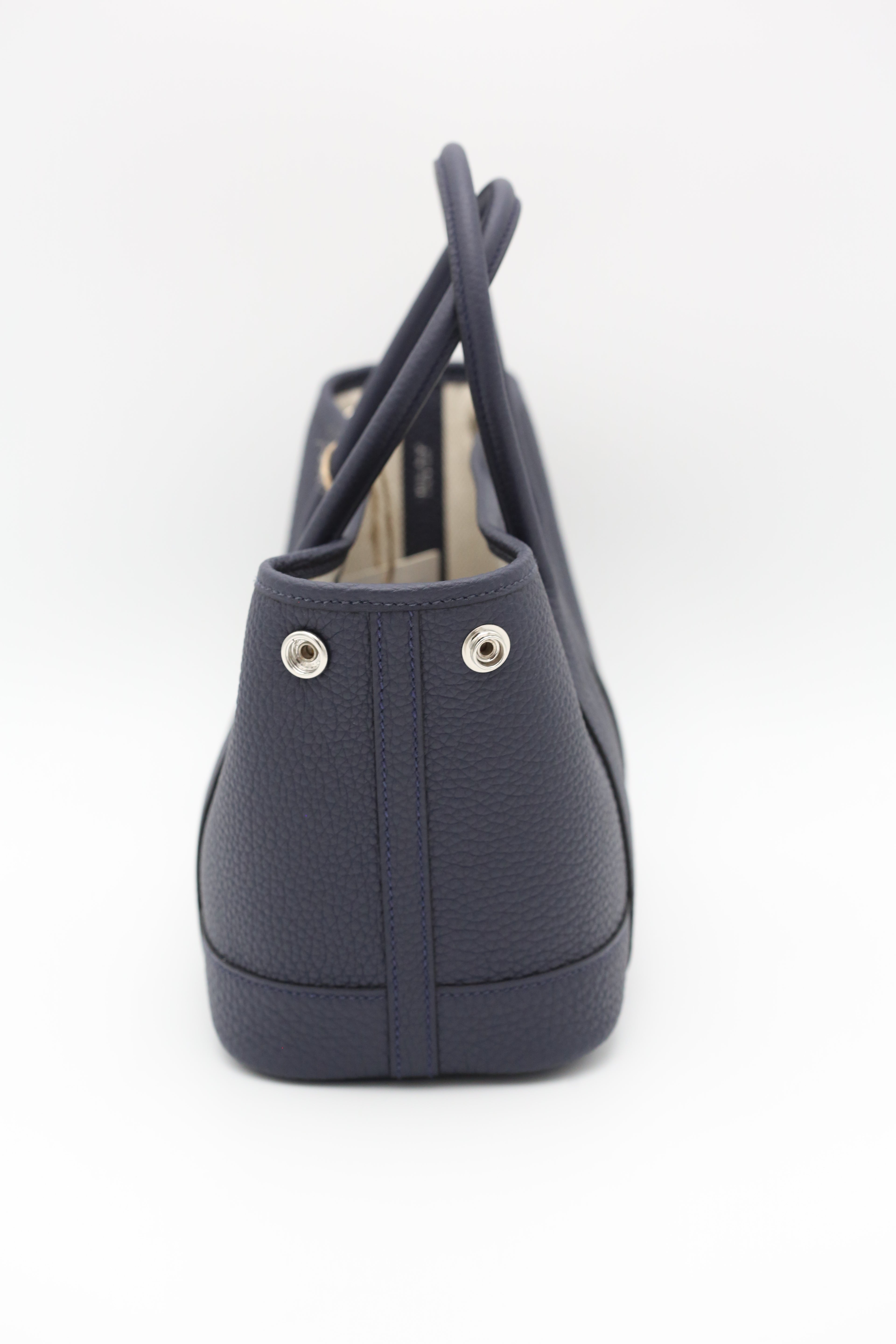 HERMÈS Mini Garden Party Bleu Nuit Togo