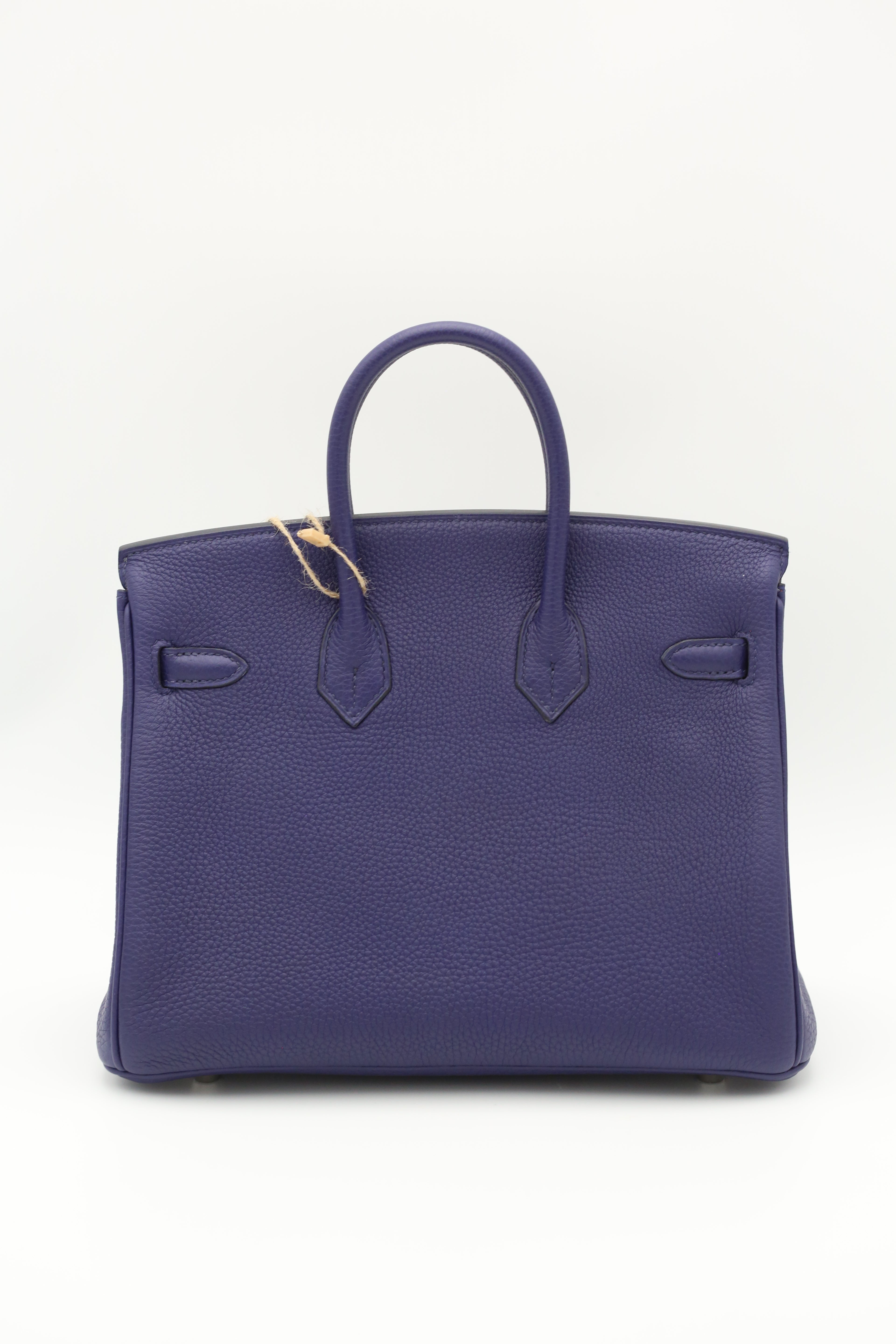 HERMÈS Birkin 25  Officer Silver Togo