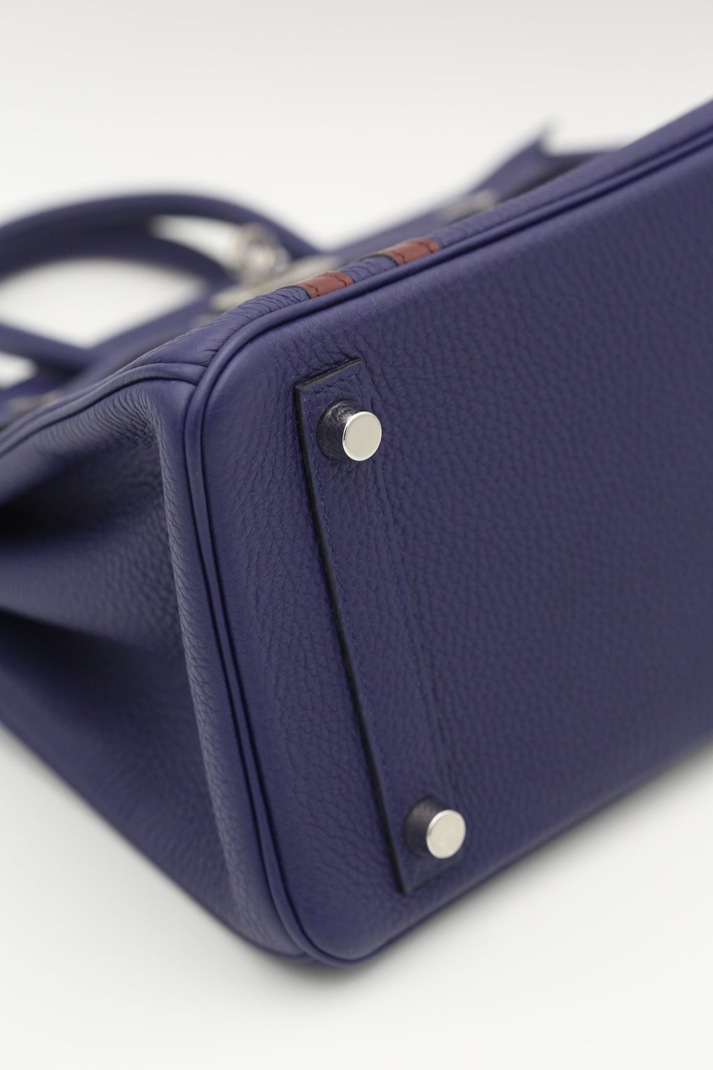 HERMÈS Birkin 25  Officer Silver Togo