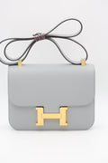 HERMÈS Constance 24 Blue Glacier Gold