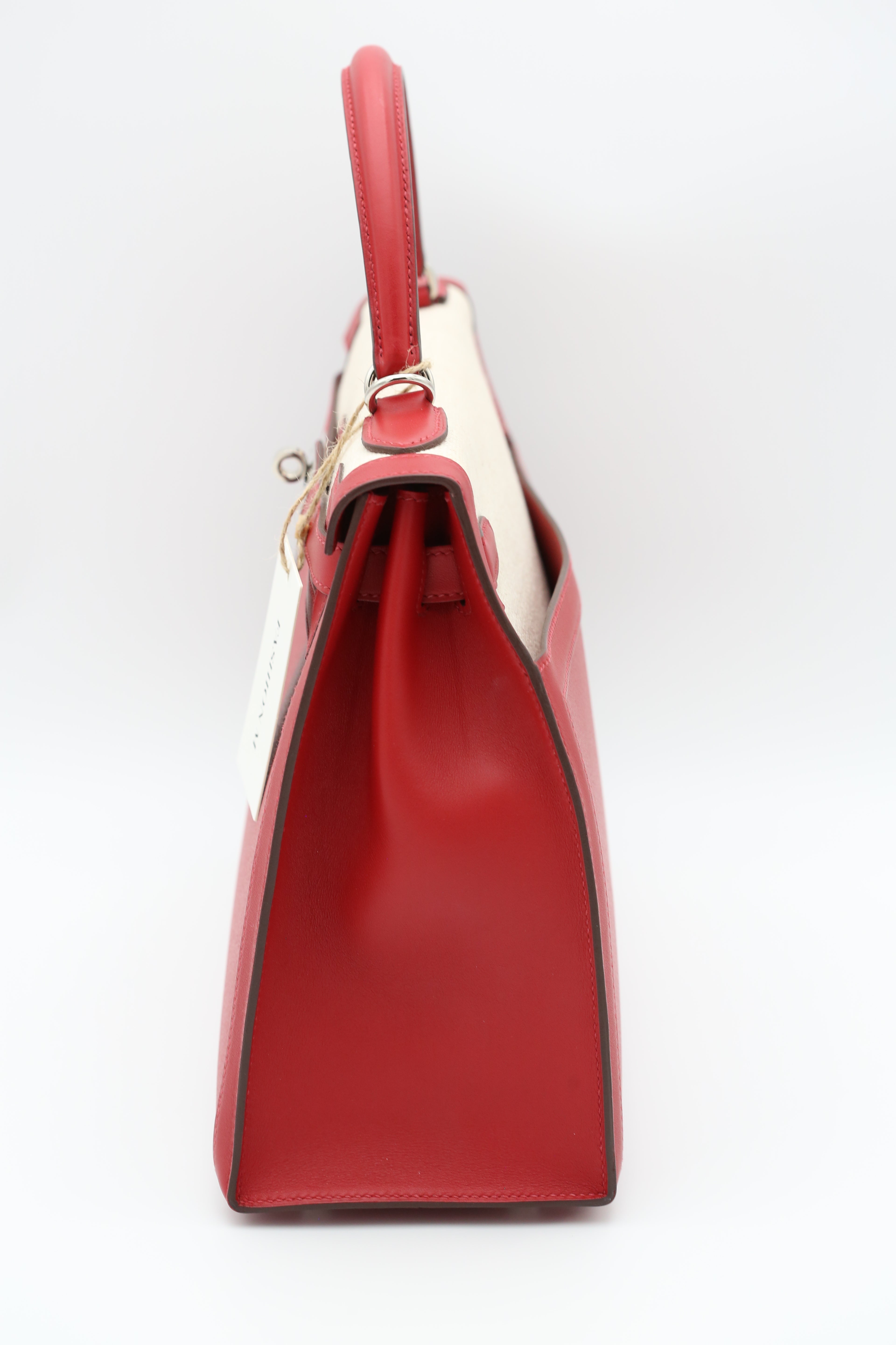 HERMÈS Kelly 32 Silver