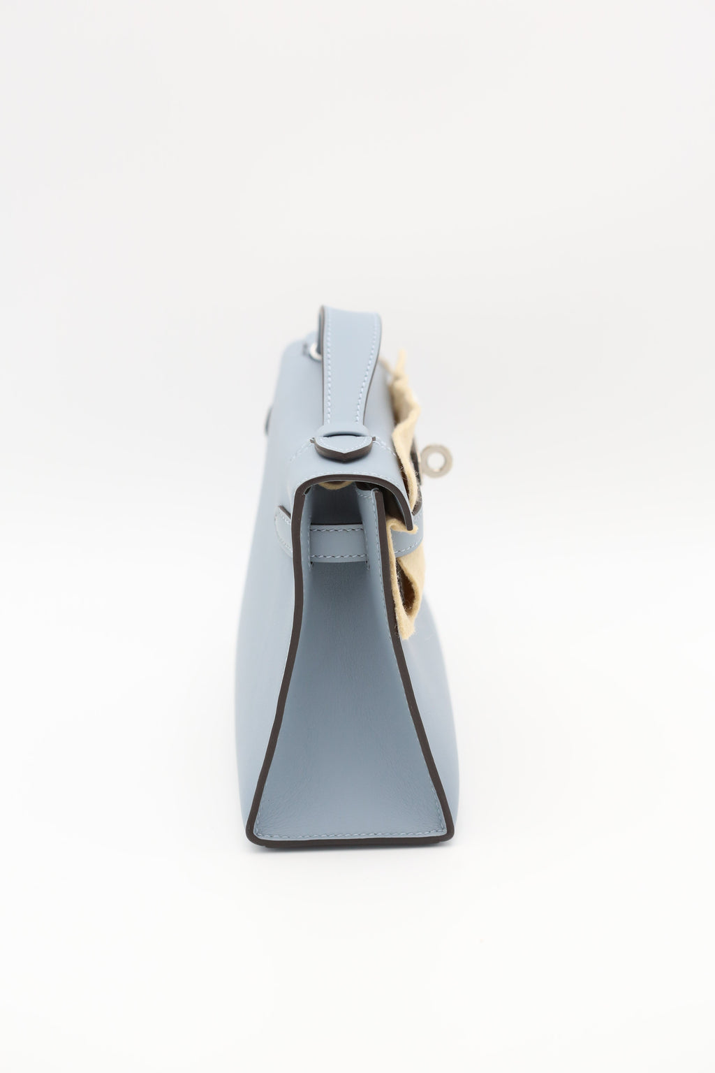 HERMÈS Mini Kelly Pochette J7 Blue Lin