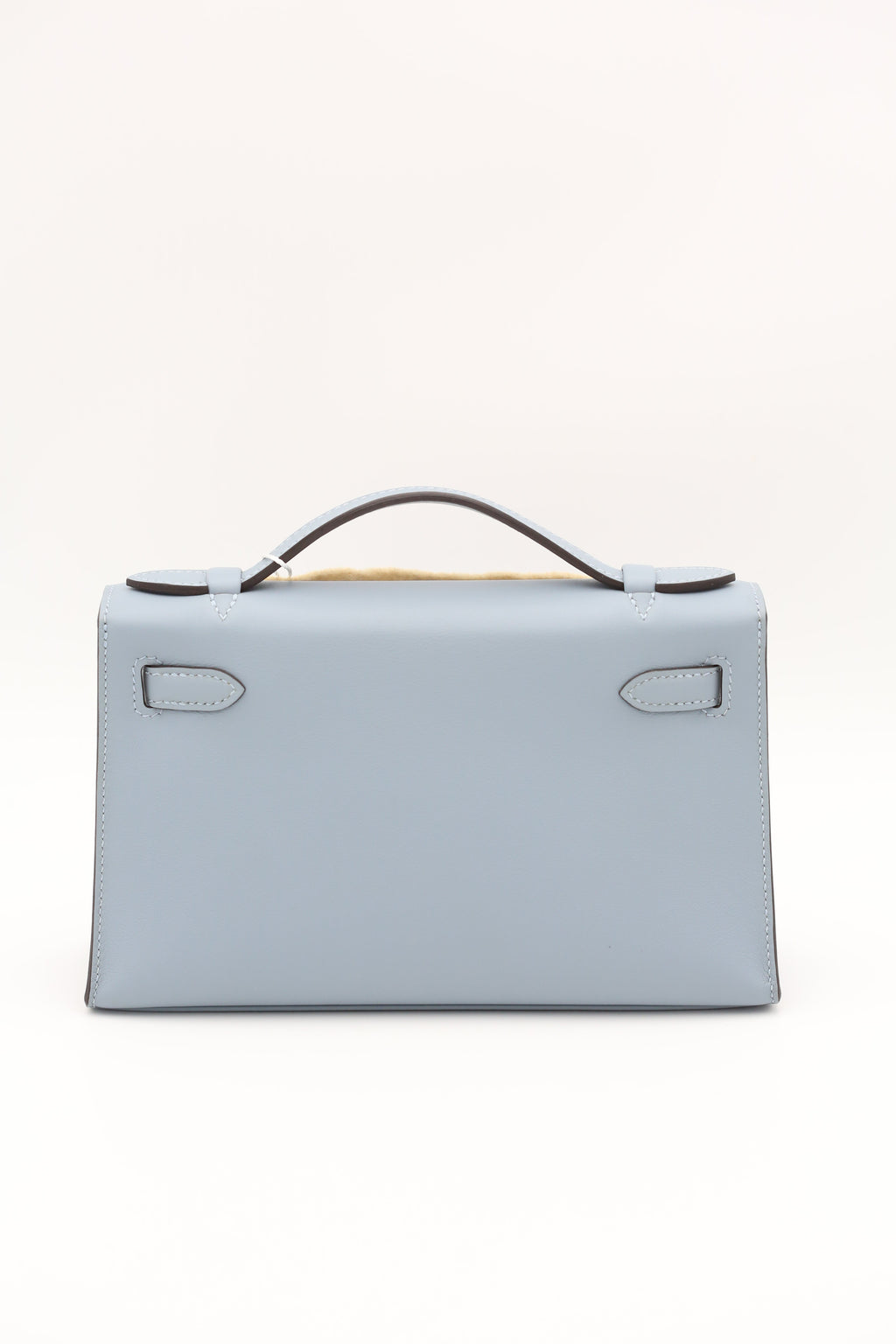 HERMÈS Mini Kelly Pochette J7 Blue Lin