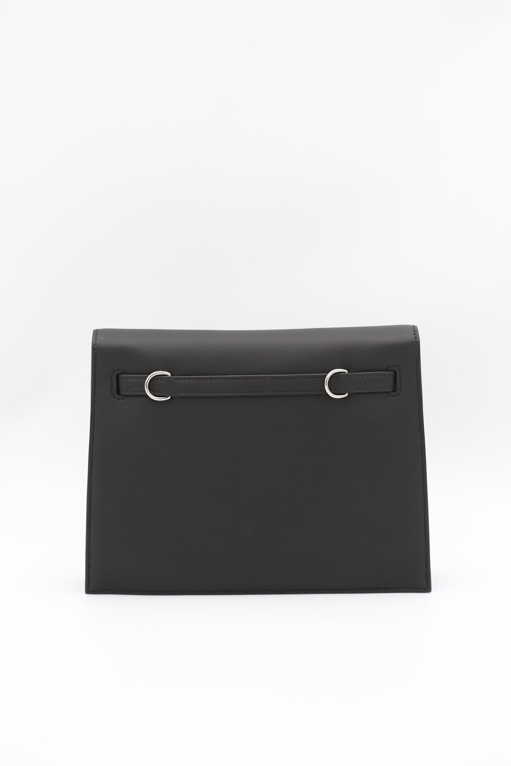 HERMÈS Kelly Danse Noir Silver
