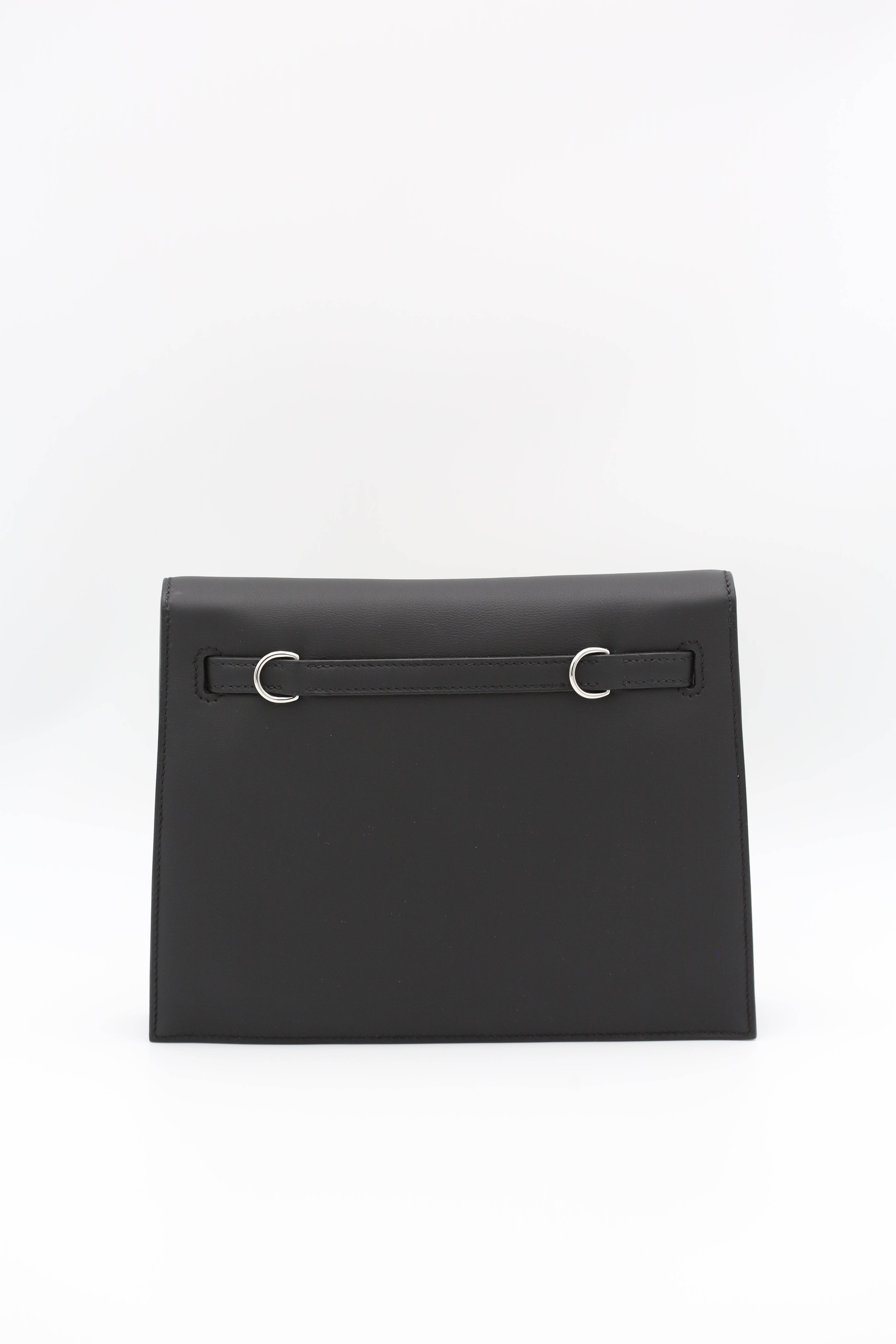 HERMÈS Kelly Danse Noir Silver