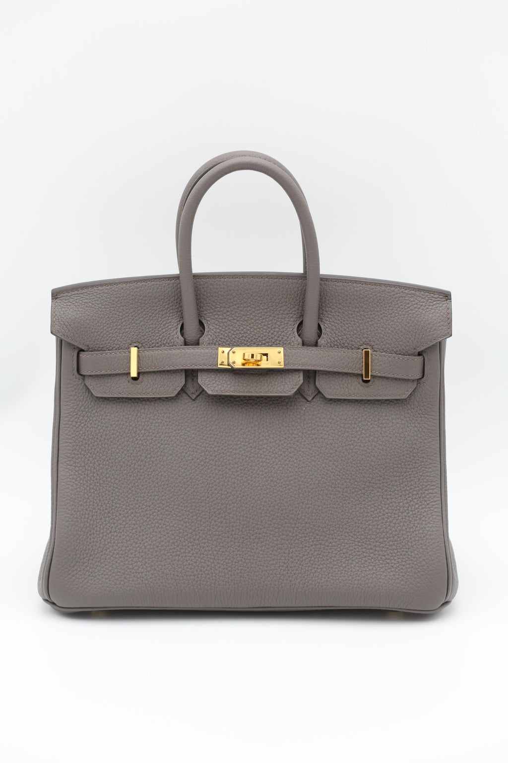 HERMÈS Birkin 25 Etain Gold