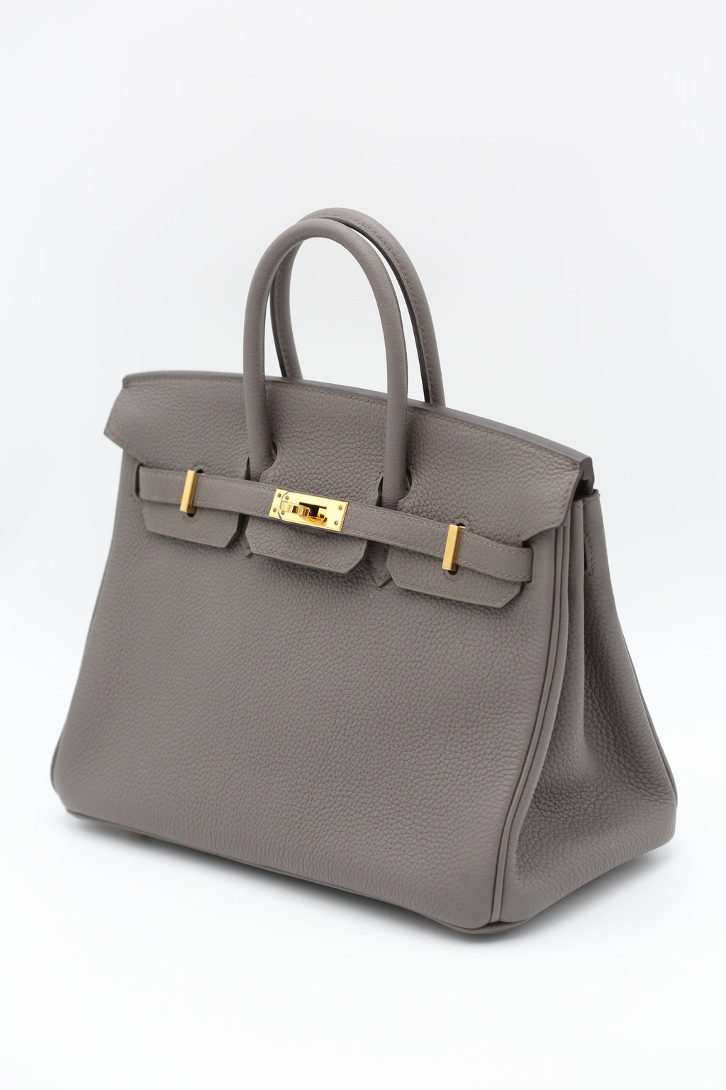 HERMÈS Birkin 25 Etain Gold