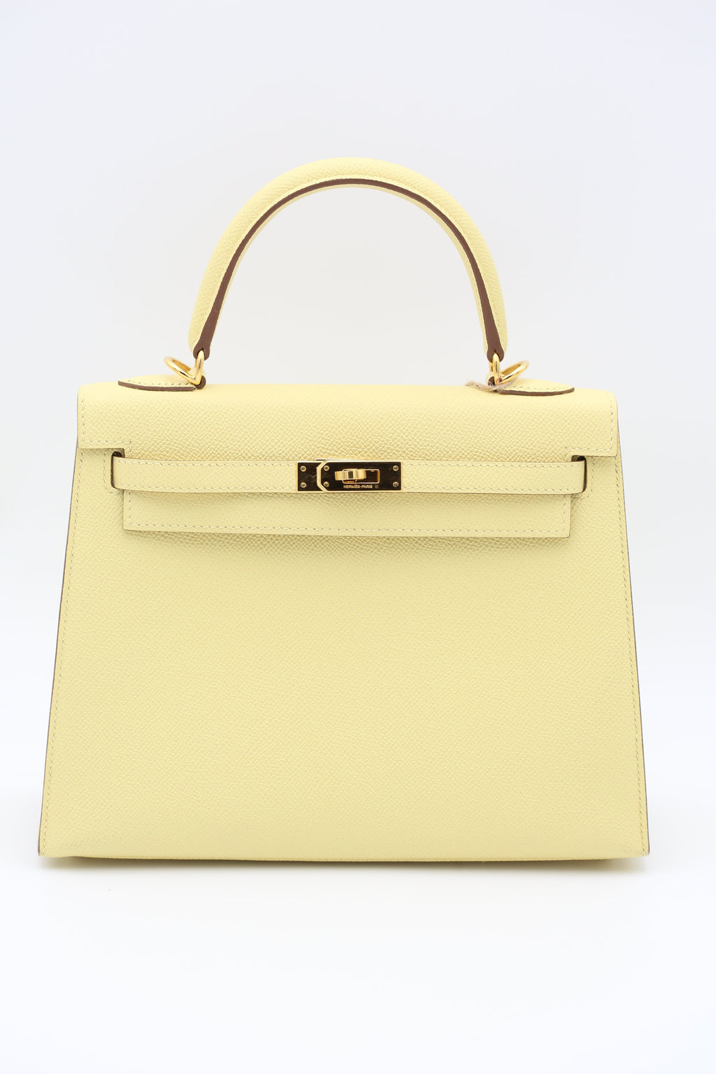 HERMÈS Kelly 28 Jaune Poussin Gold