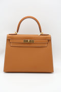 HERMÈS Kelly 28 Gold Epsom