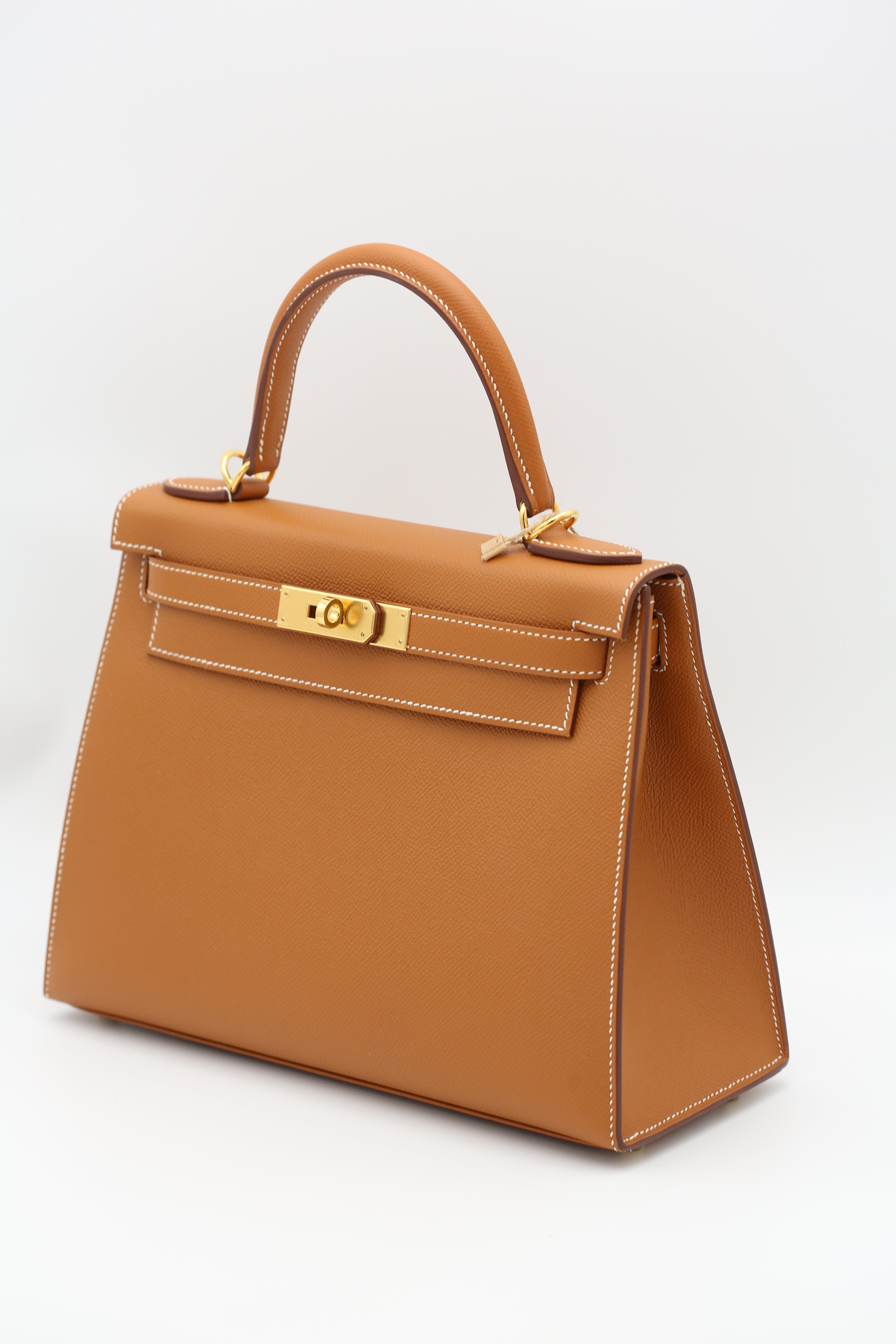 HERMÈS Kelly 28 Gold Epsom