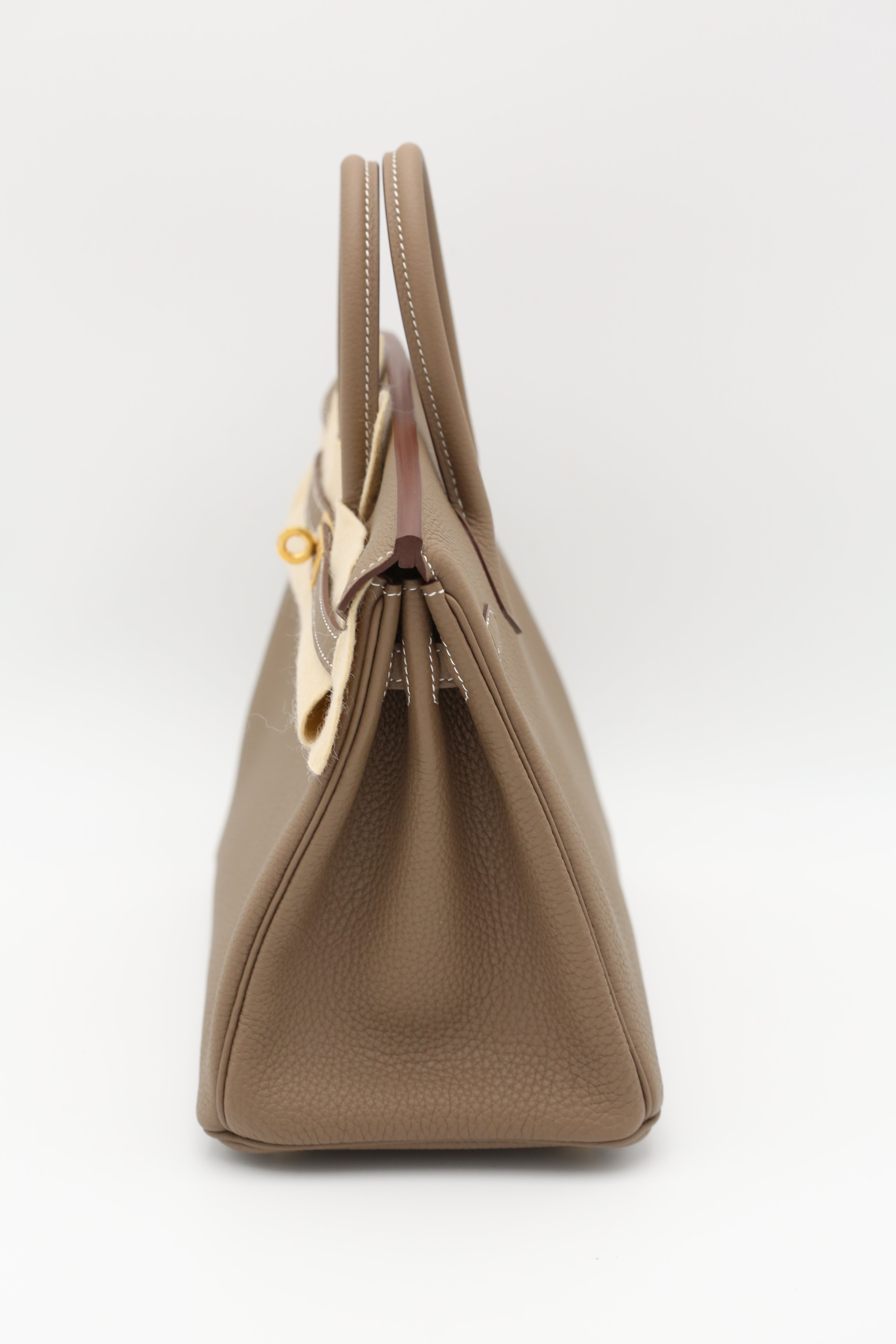 HERMÈS Birkin 25 Etoupe Gold