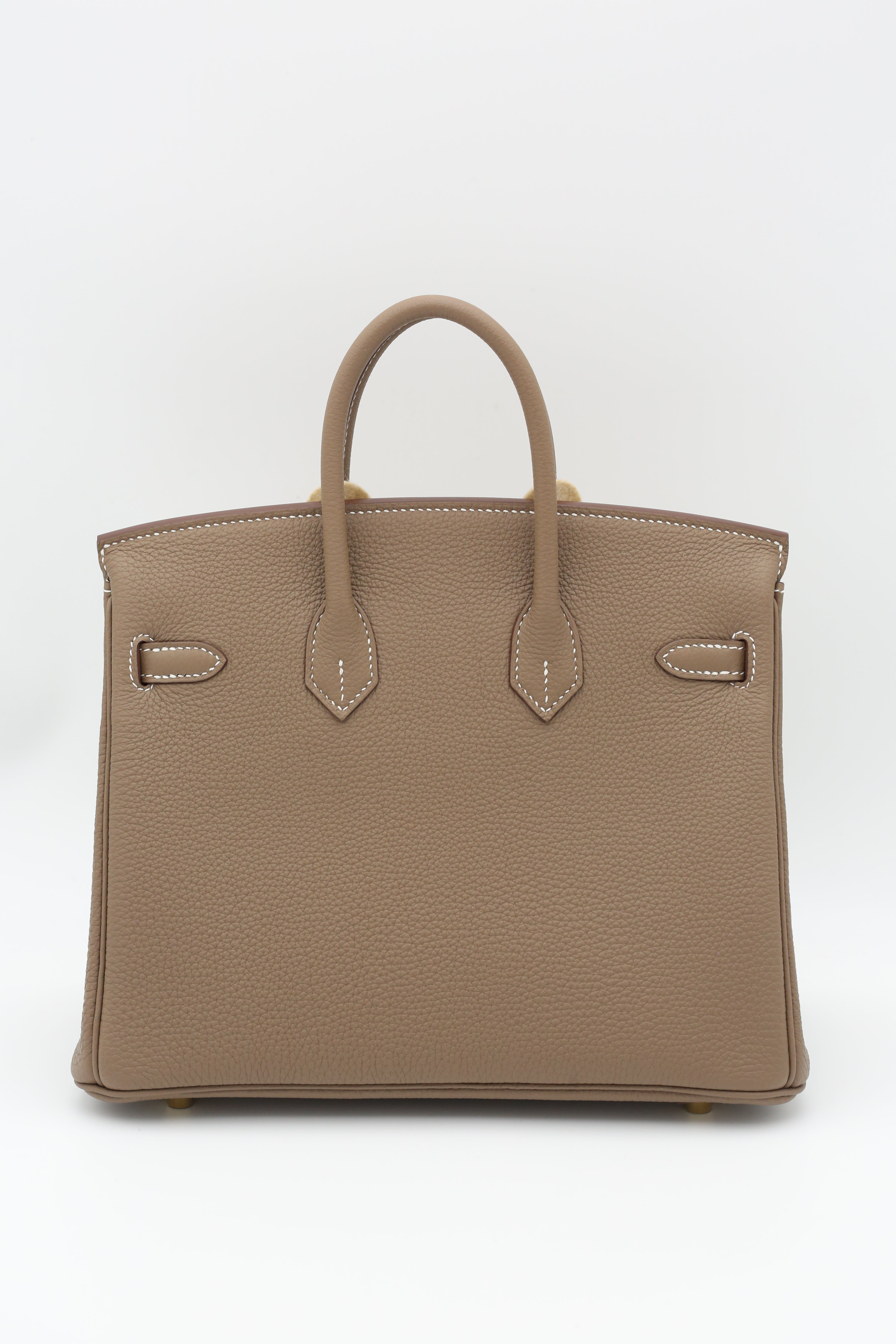 HERMÈS Birkin 25 Etoupe Gold