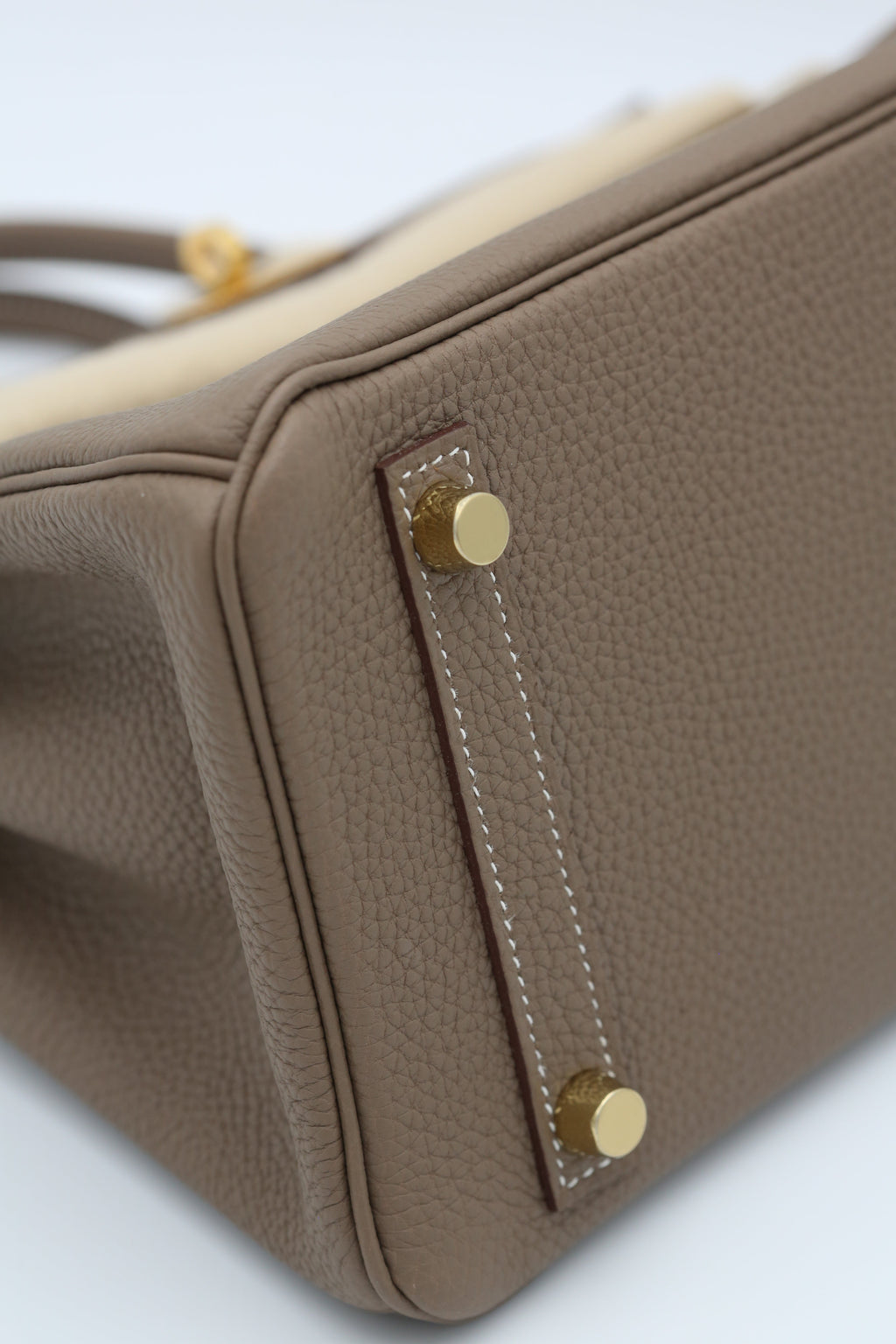 HERMÈS Birkin 25 Etoupe Gold