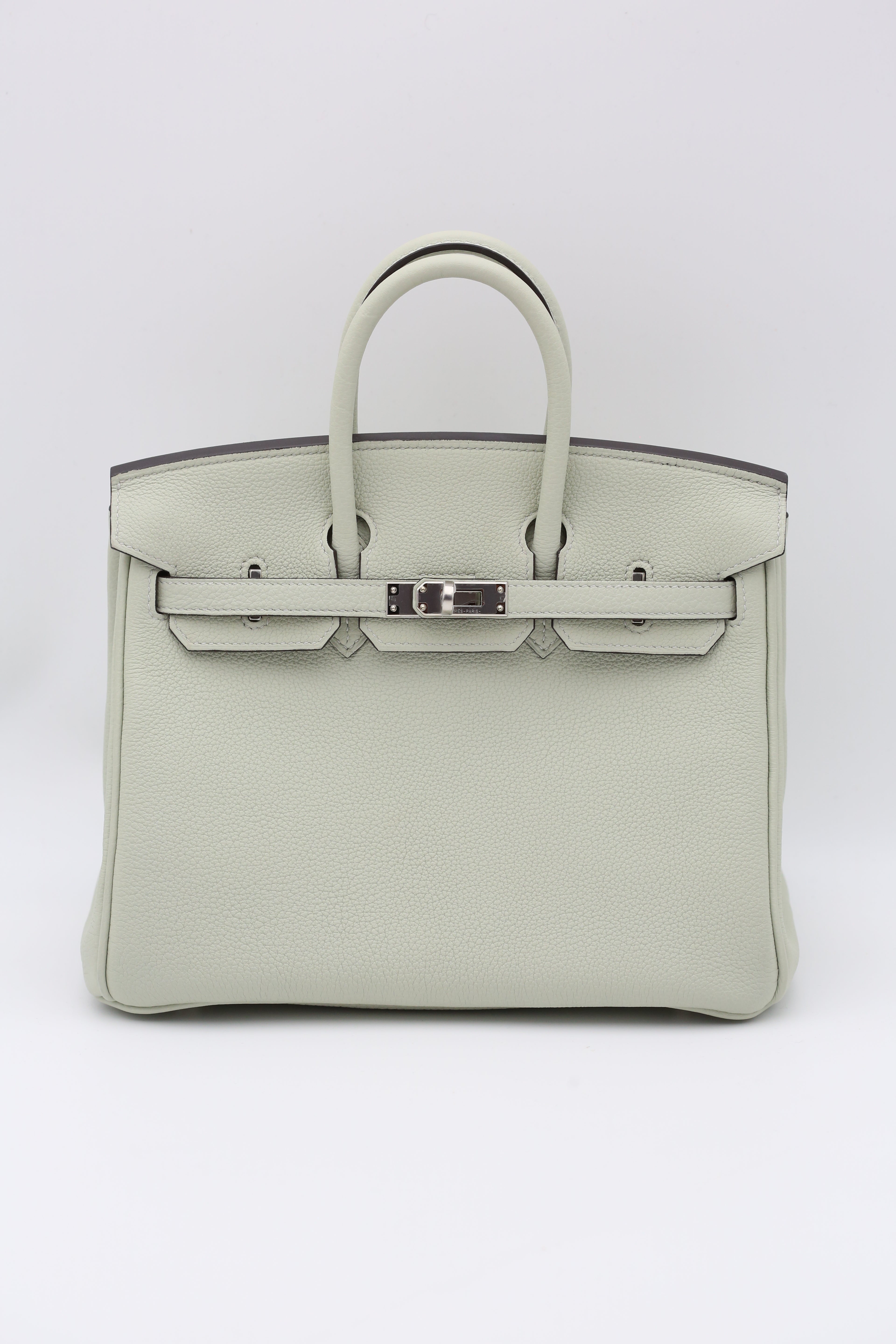 HERMÈS Birkin 25 Gris Neve