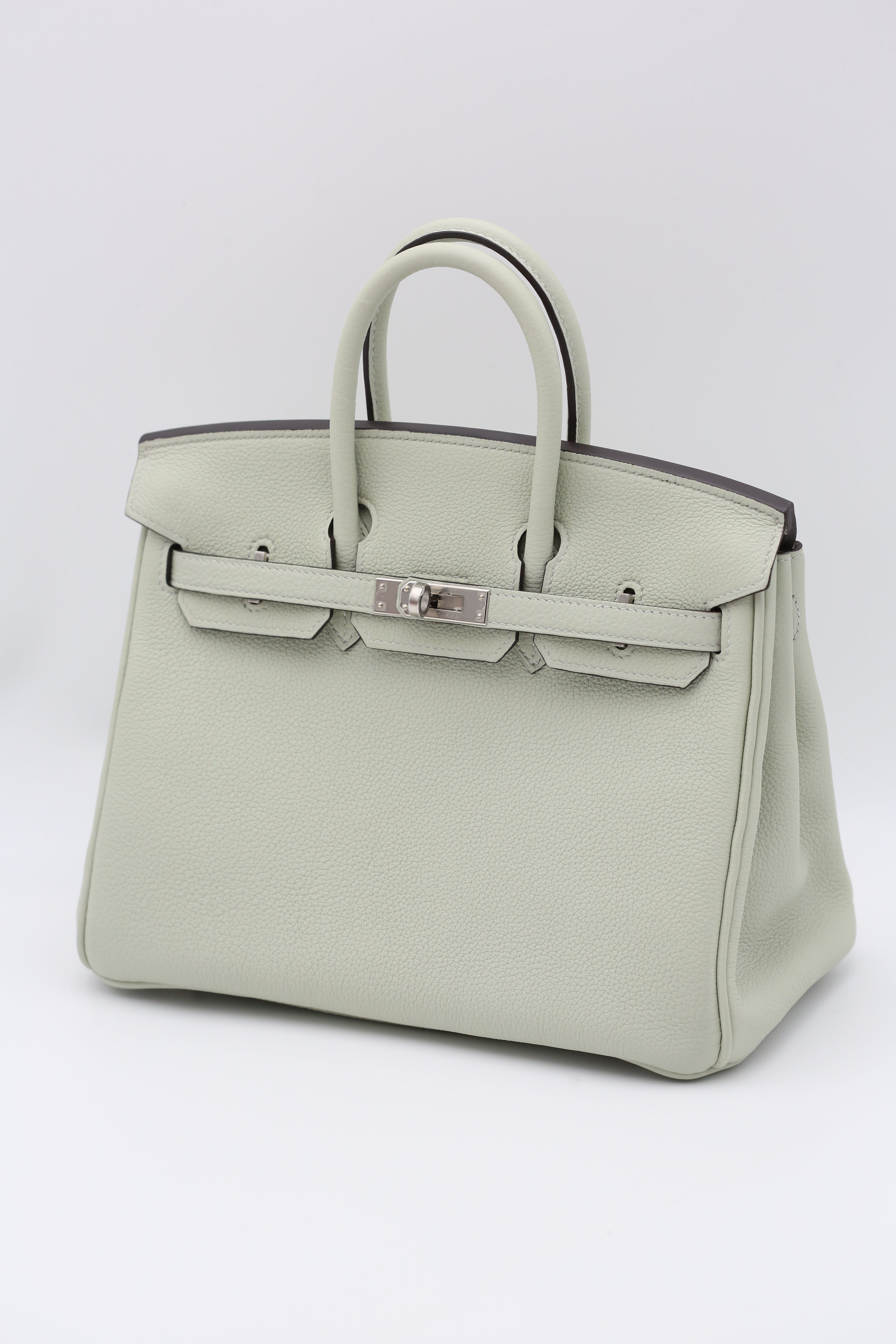 HERMÈS Birkin 25 Gris Neve