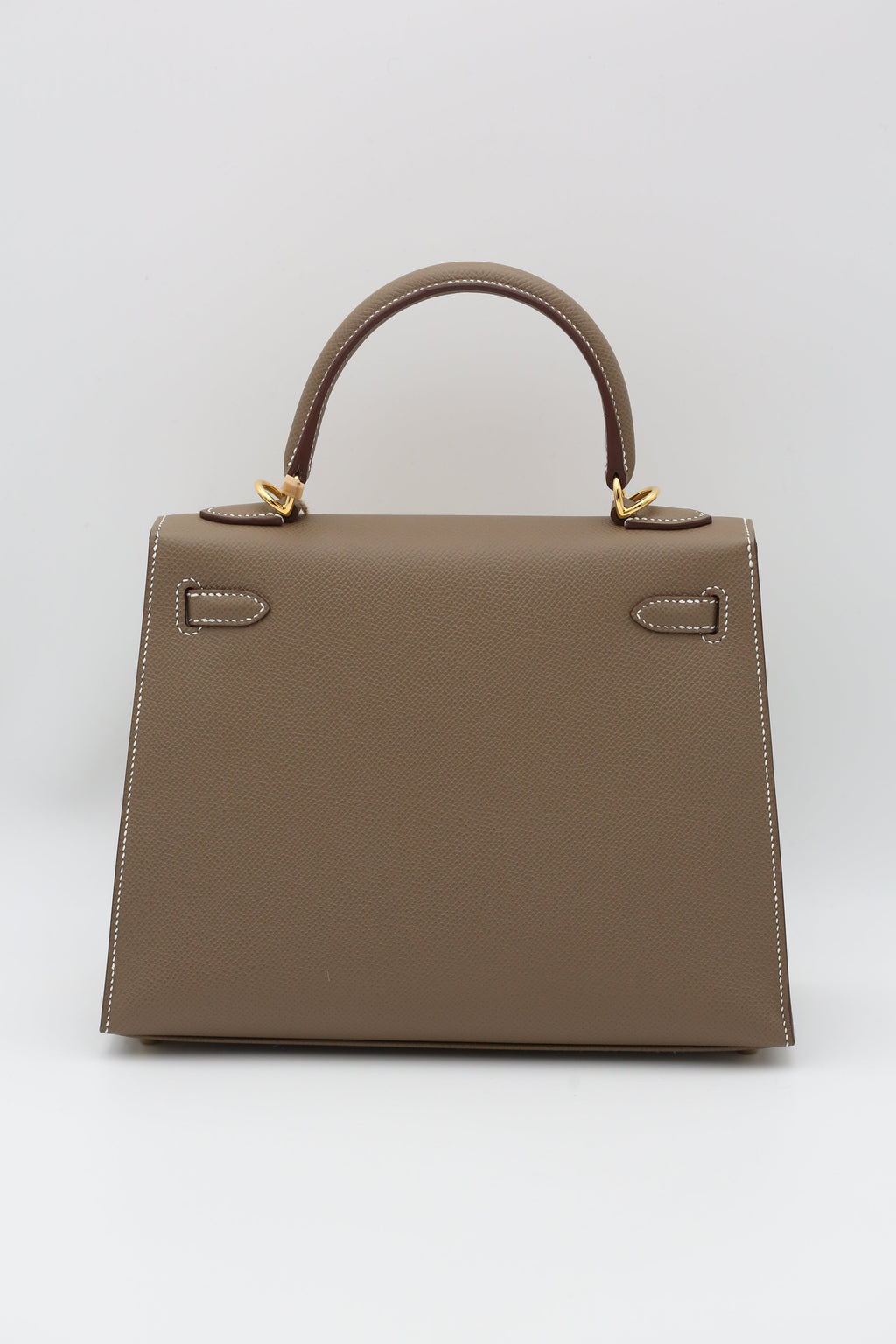HERMÈS Kelly 25 Etoupe Gold