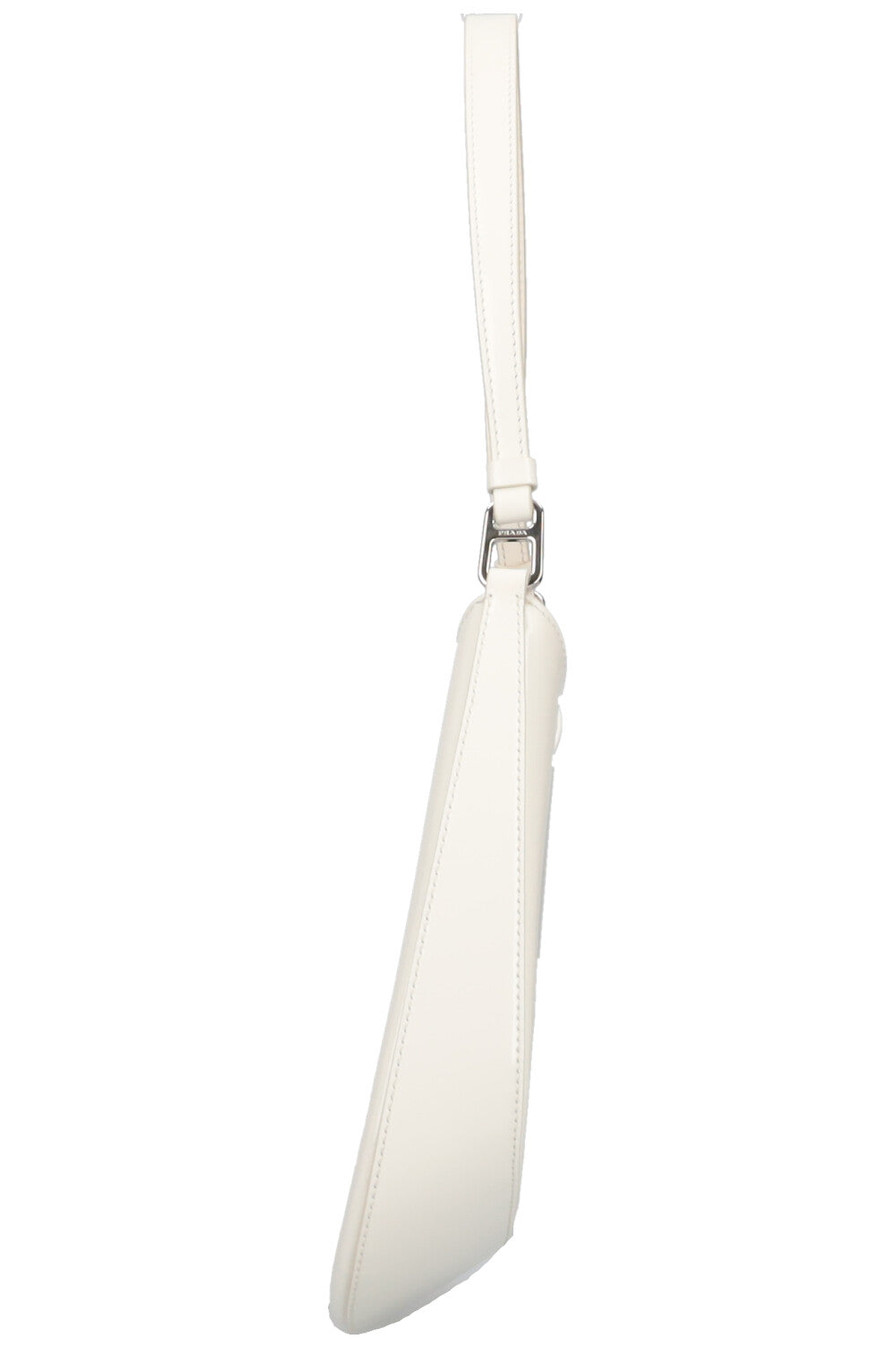 PRADA Cleo Shoulder Bag Brushed Leather White