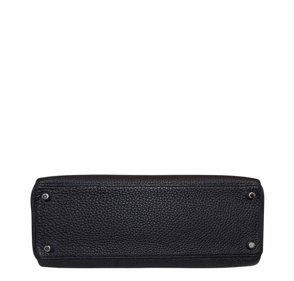 Hermès Kelly 32 Black Togo Bag PHW