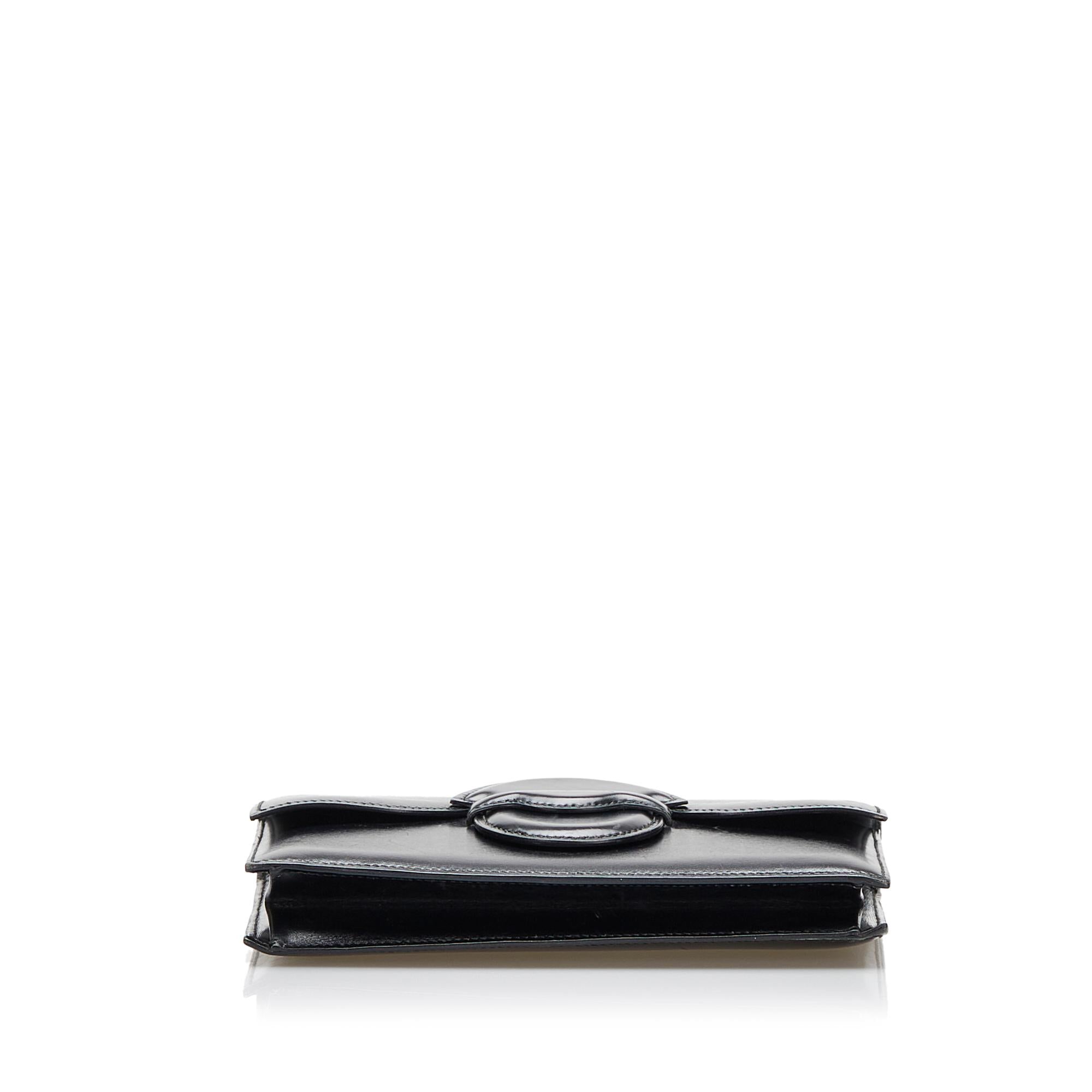 Hermes Box Calf Leather Clutch Bag (SHG-ZZYtmS)