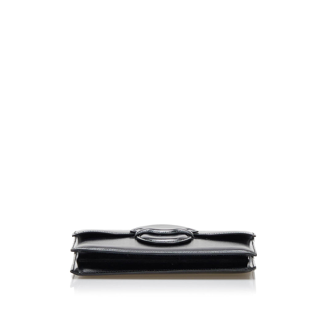 Hermes Box Calf Leather Clutch Bag (SHG-tVRJO2)